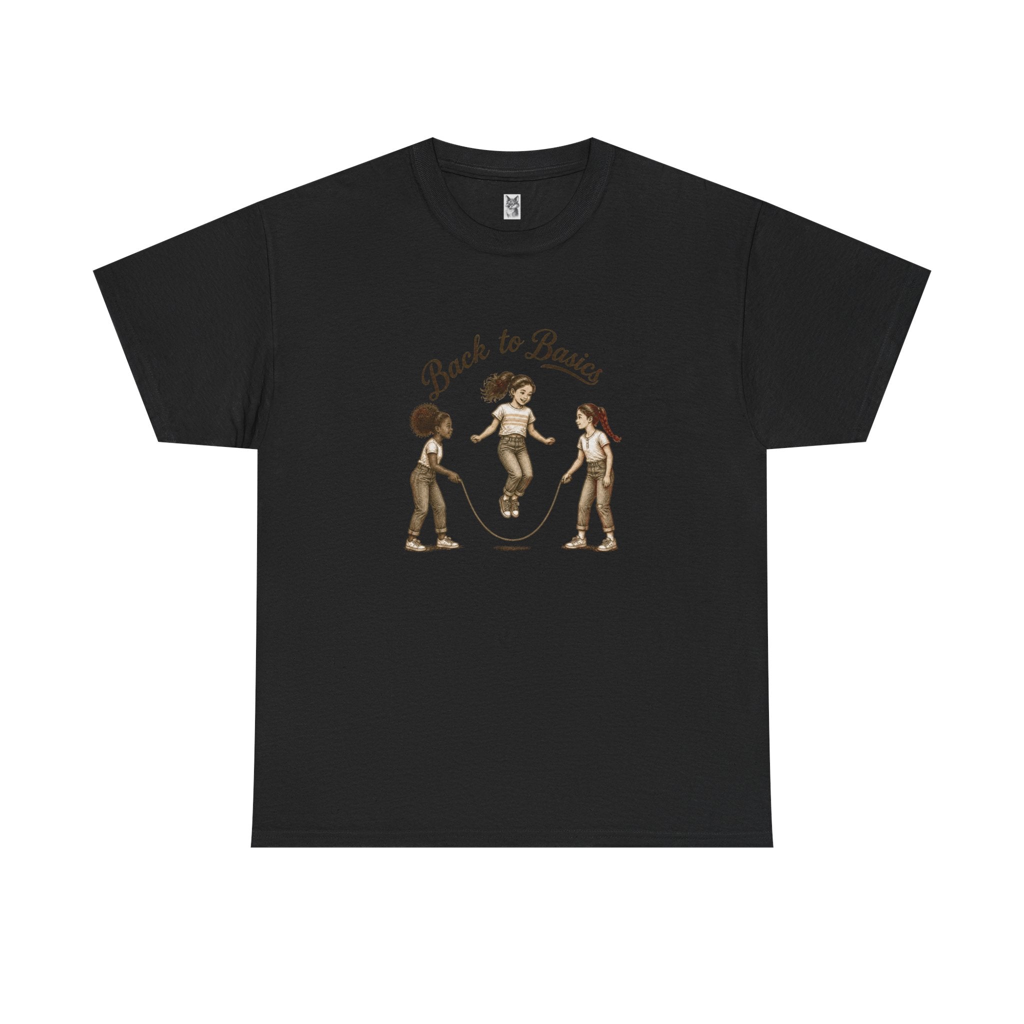 Back to Basics Graphic Tee — Retro Jump Rope Girls Athletic Shirt
