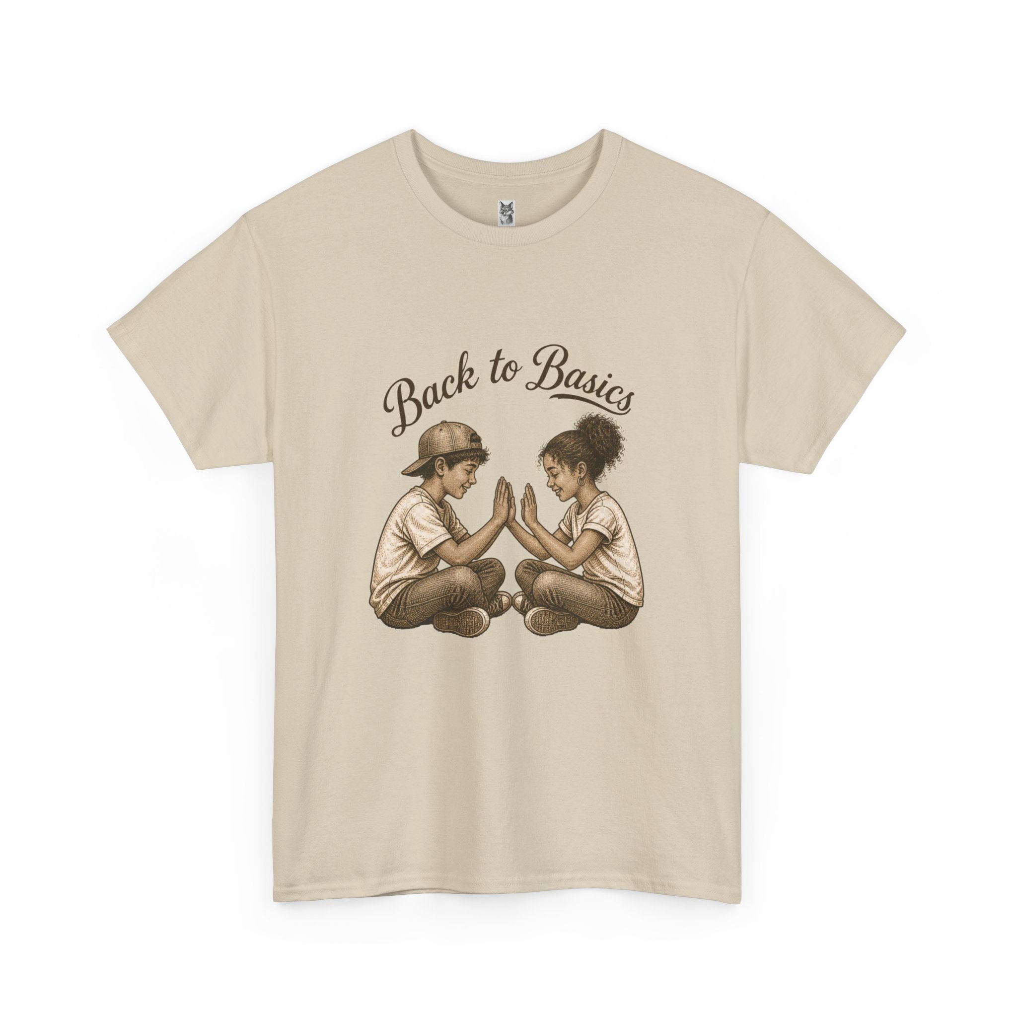 T-Shirt — "Back to Basics" Vintage Kids Hand-Clap Graphic Tee