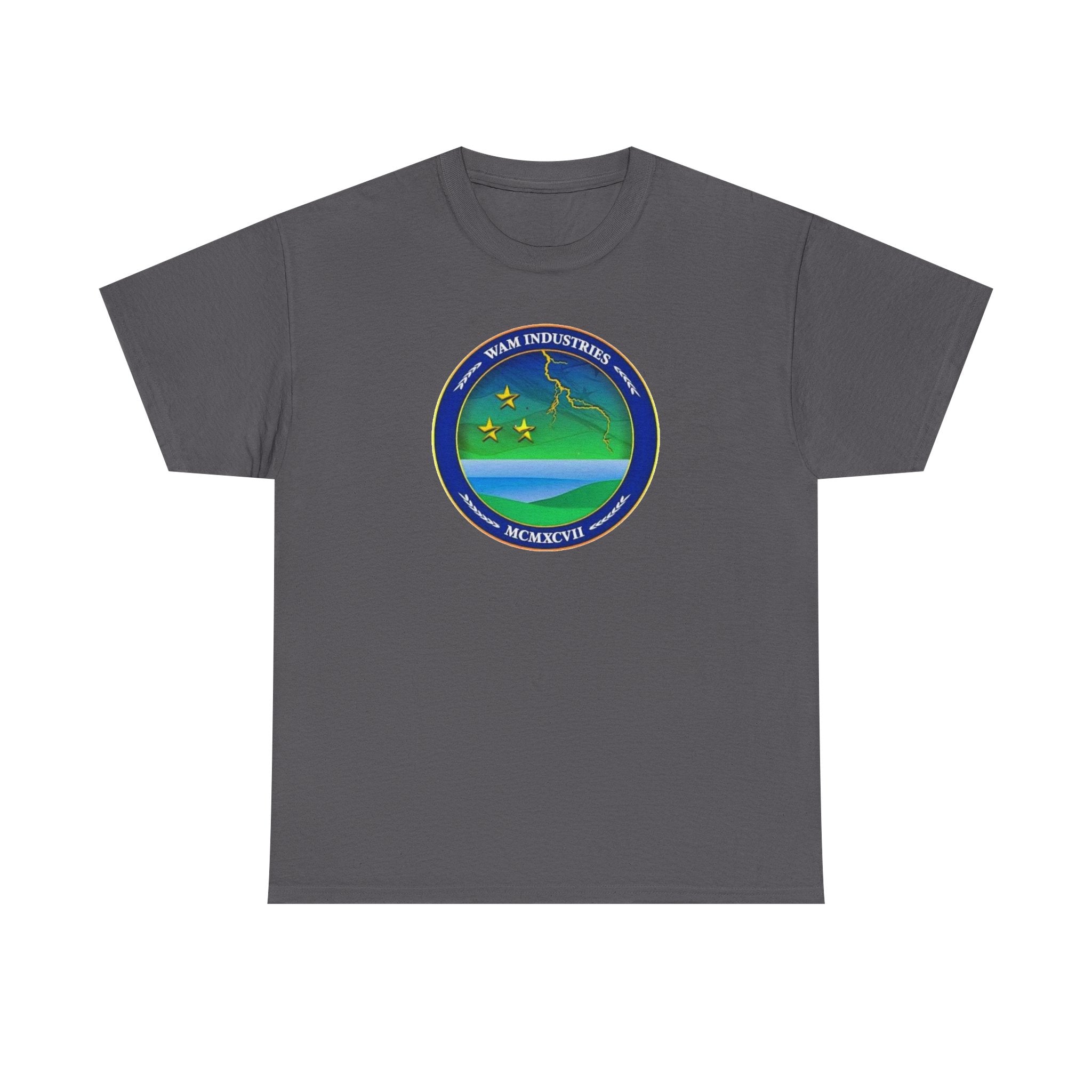 Vintage Space Emblem T‑Shirt — WAM Industries Logo Tee
