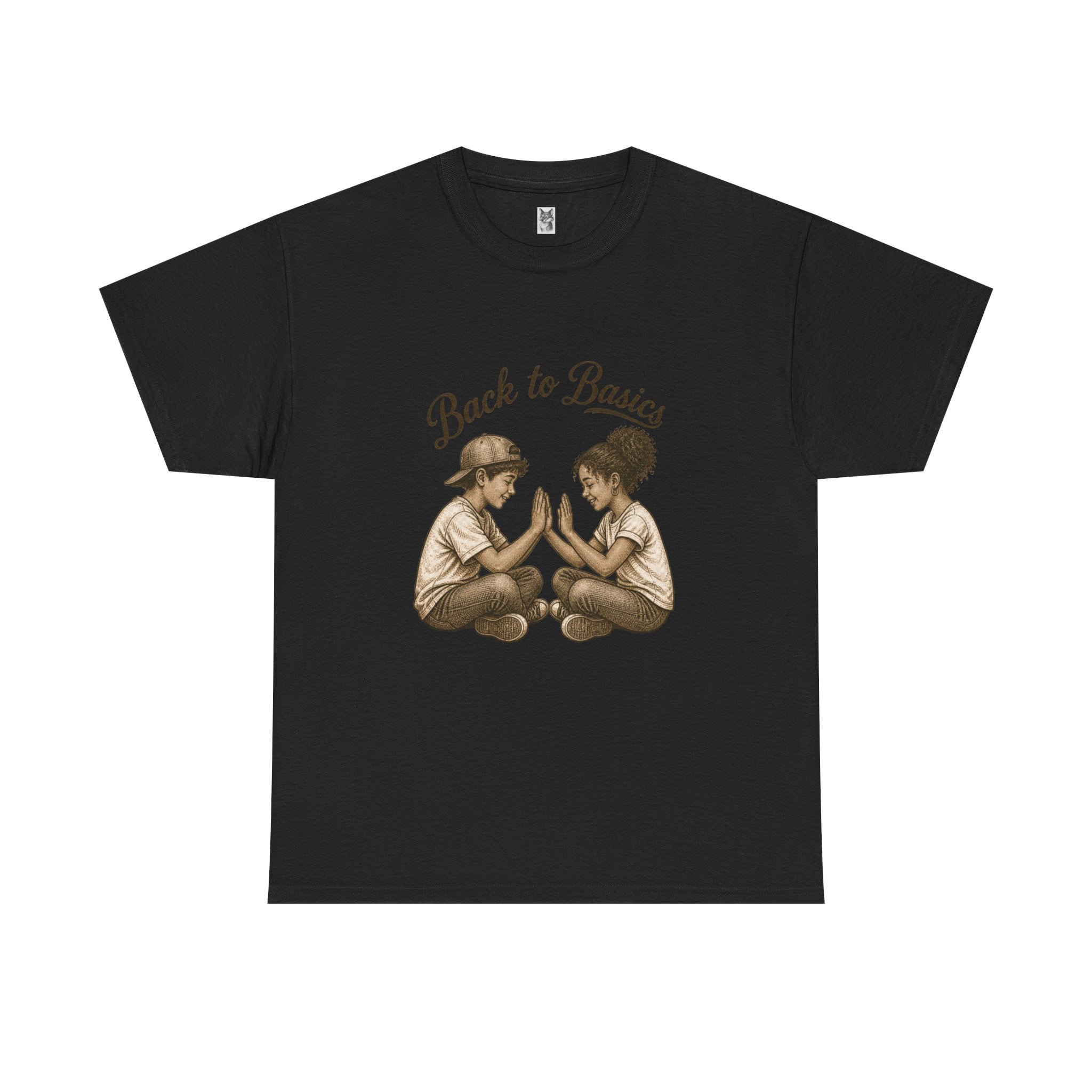 T-Shirt — "Back to Basics" Vintage Kids Hand-Clap Graphic Tee