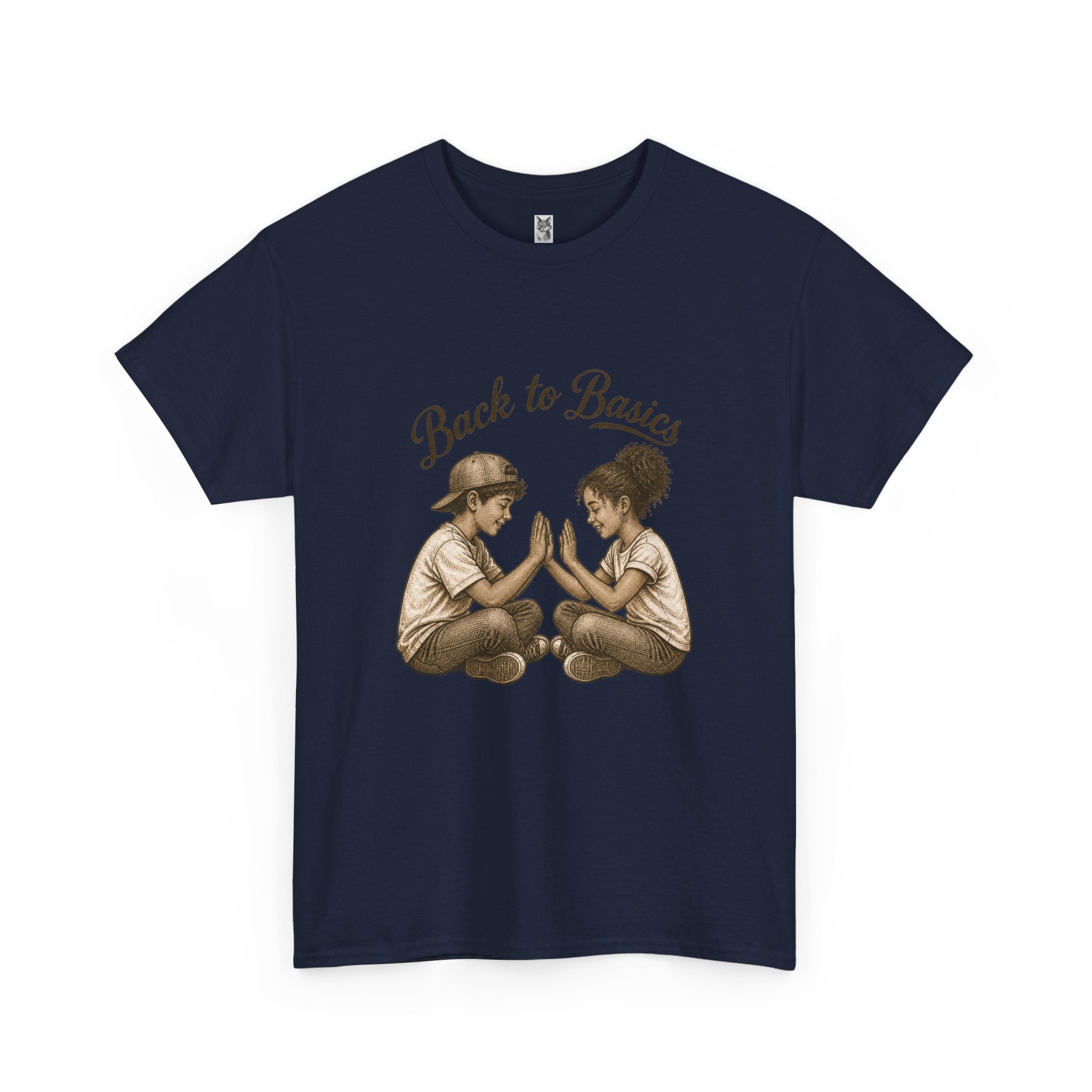 T-Shirt — "Back to Basics" Vintage Kids Hand-Clap Graphic Tee