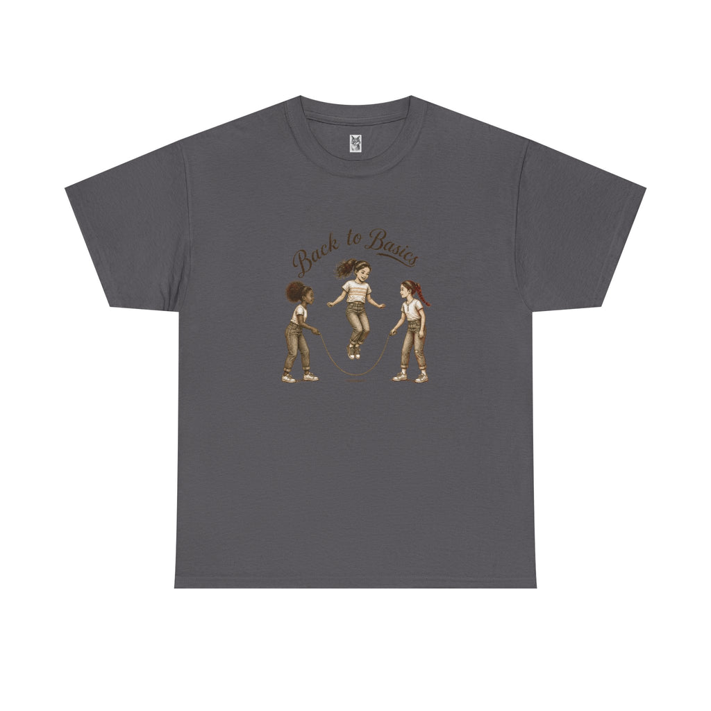 Back to Basics Graphic Tee — Retro Jump Rope Girls Athletic Shirt