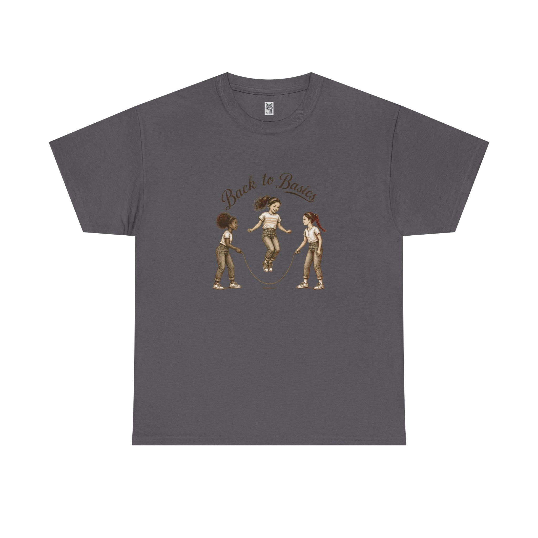 Back to Basics Graphic Tee — Retro Jump Rope Girls Athletic Shirt