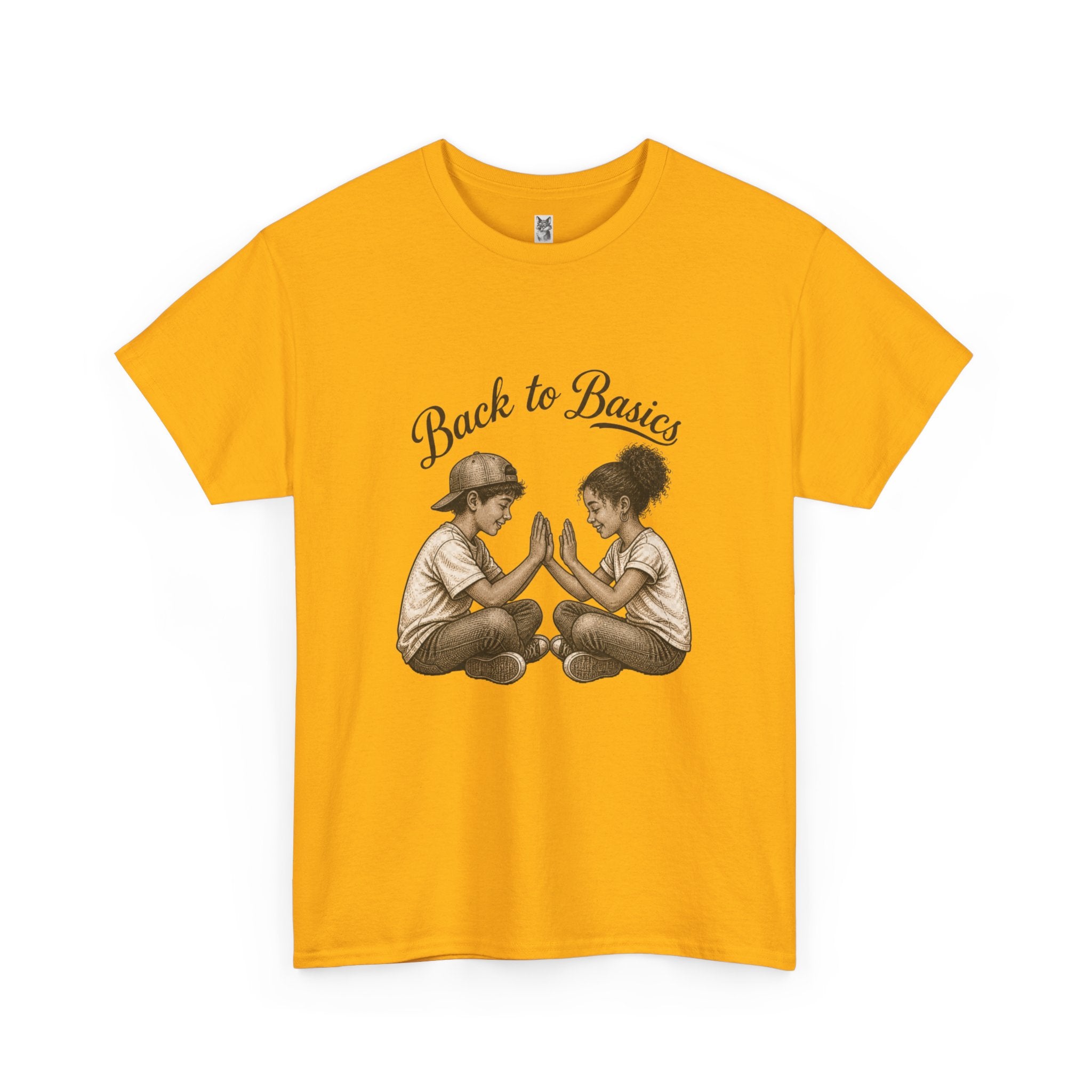 T-Shirt — "Back to Basics" Vintage Kids Hand-Clap Graphic Tee