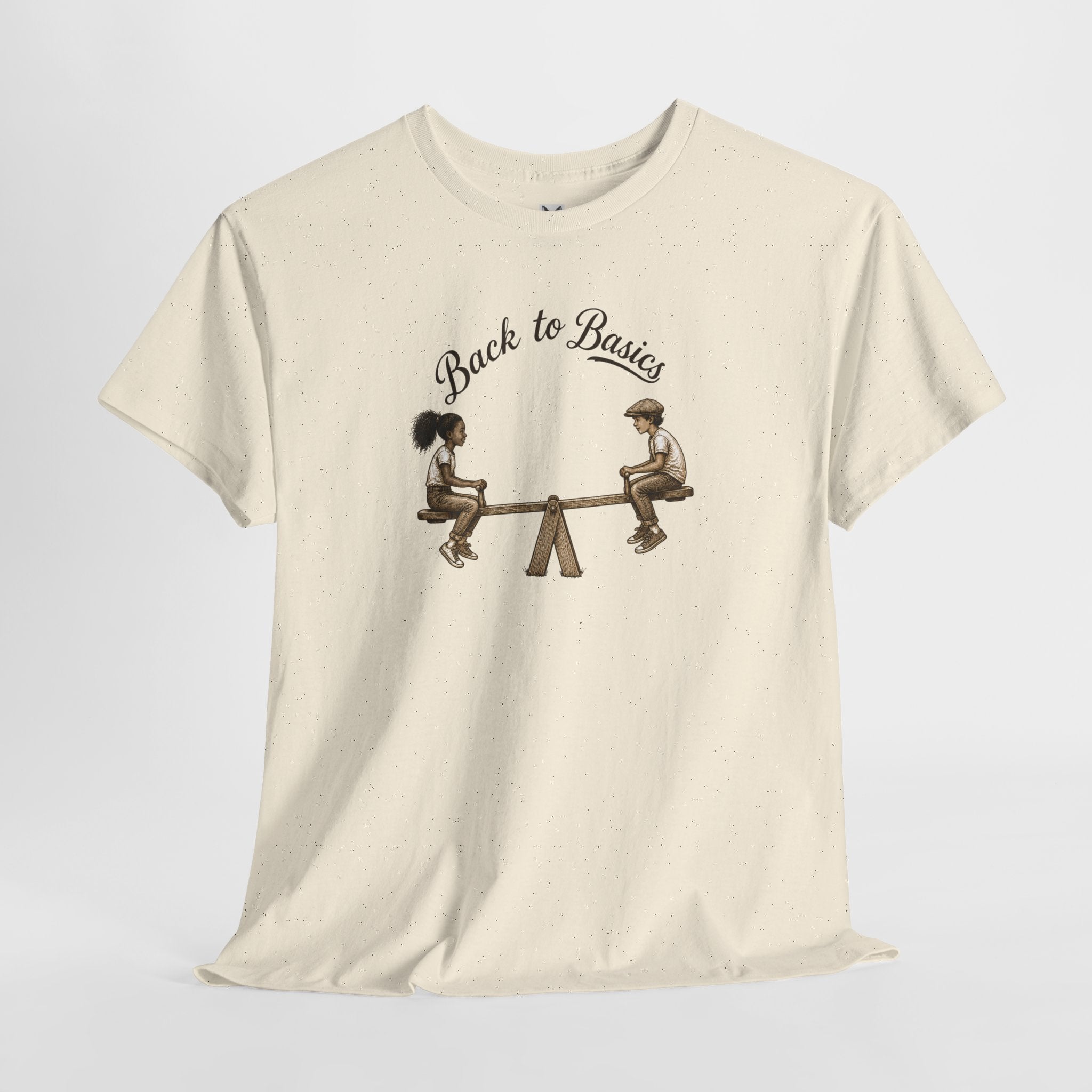 Back to Basics Tee – Vintage Seesaw Kids Design T-Shirt