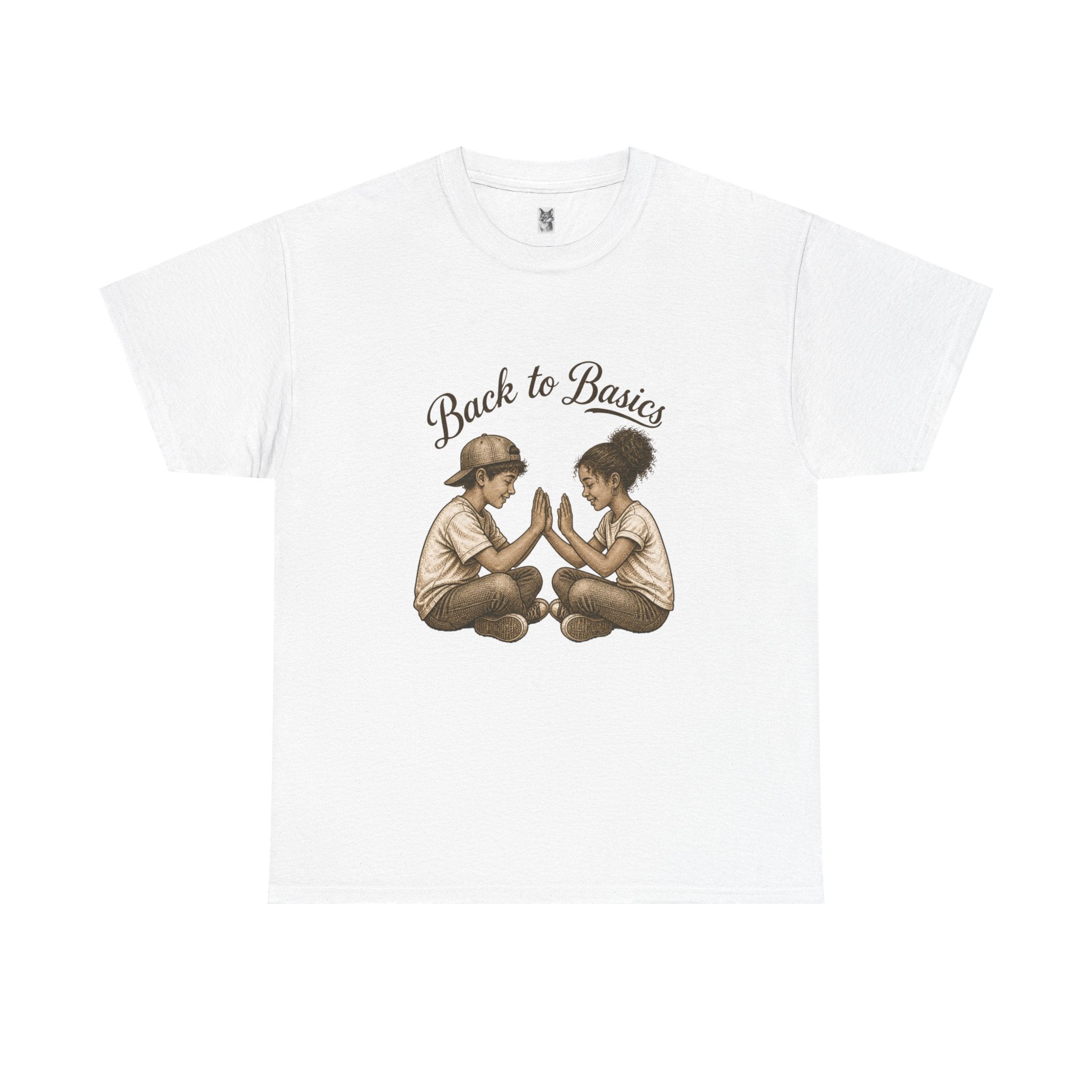 T-Shirt — "Back to Basics" Vintage Kids Hand-Clap Graphic Tee