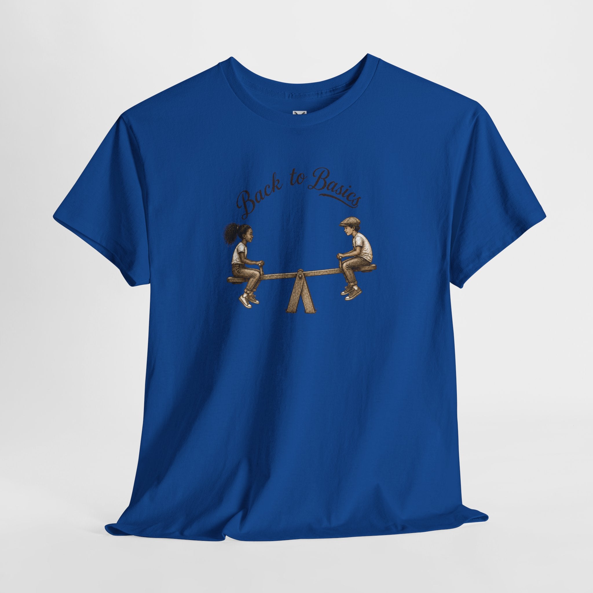Back to Basics Tee – Vintage Seesaw Kids Design T-Shirt