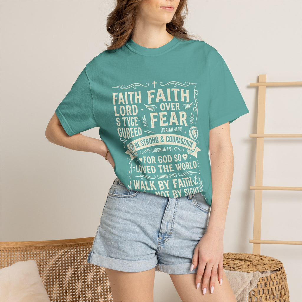 Faith Over Fear T-Shirt — Inspirational Christian Tee