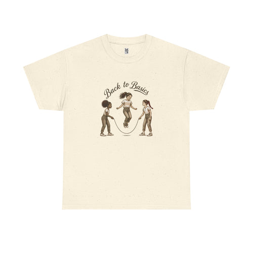 Back to Basics Graphic Tee — Retro Jump Rope Girls Athletic Shirt