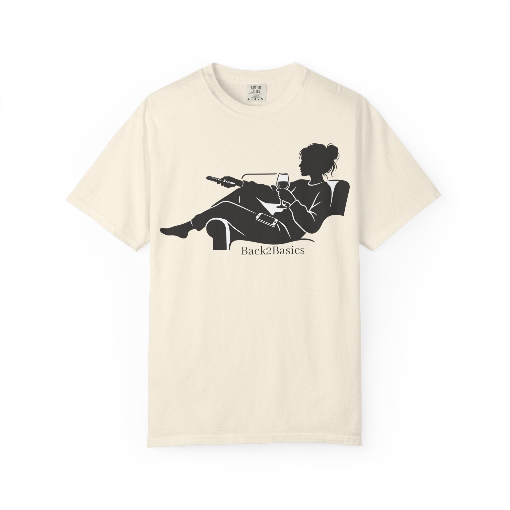 Relaxed Reading Tee — 'Back2Basics' Lounge Silhouette T-Shirt