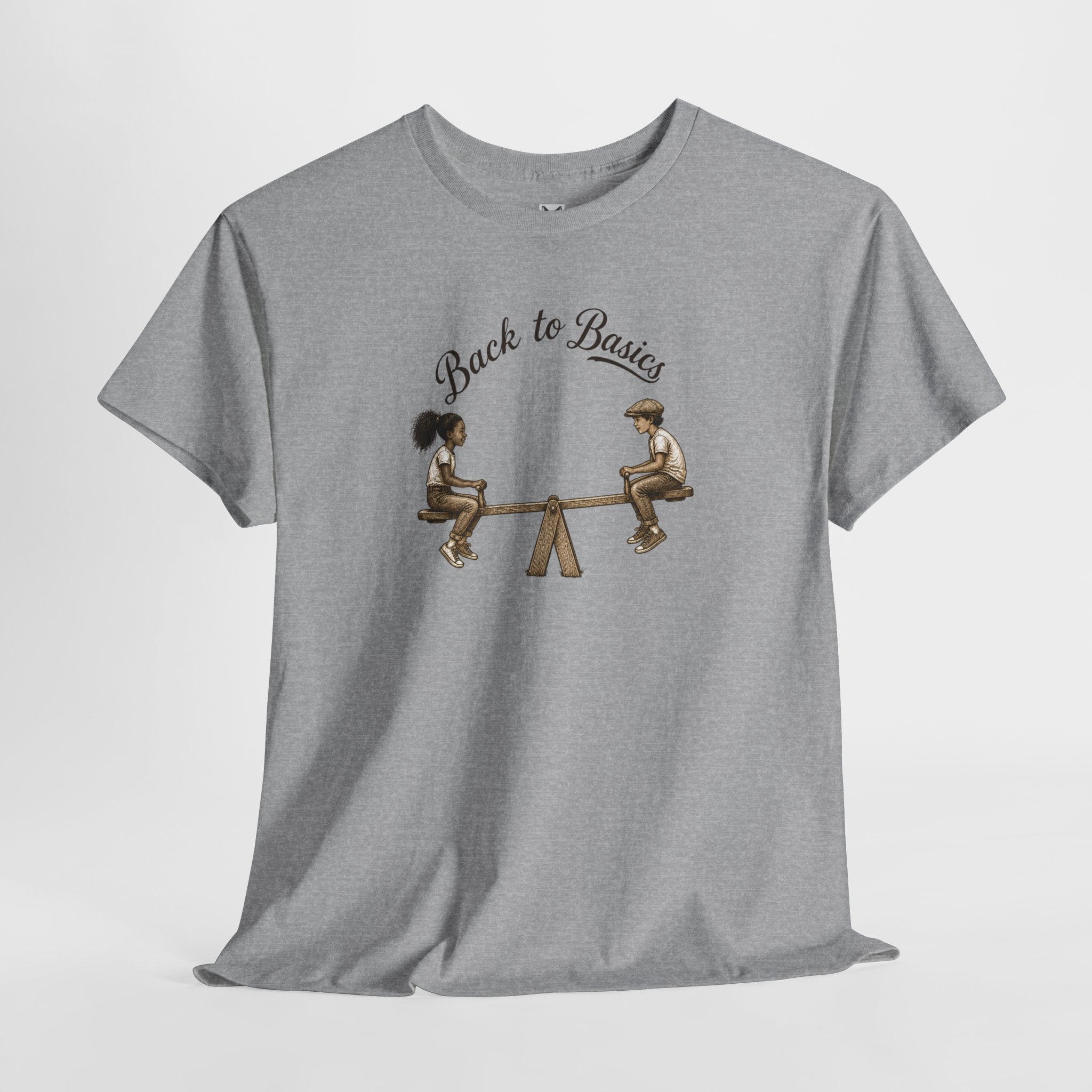 Back to Basics Tee – Vintage Seesaw Kids Design T-Shirt