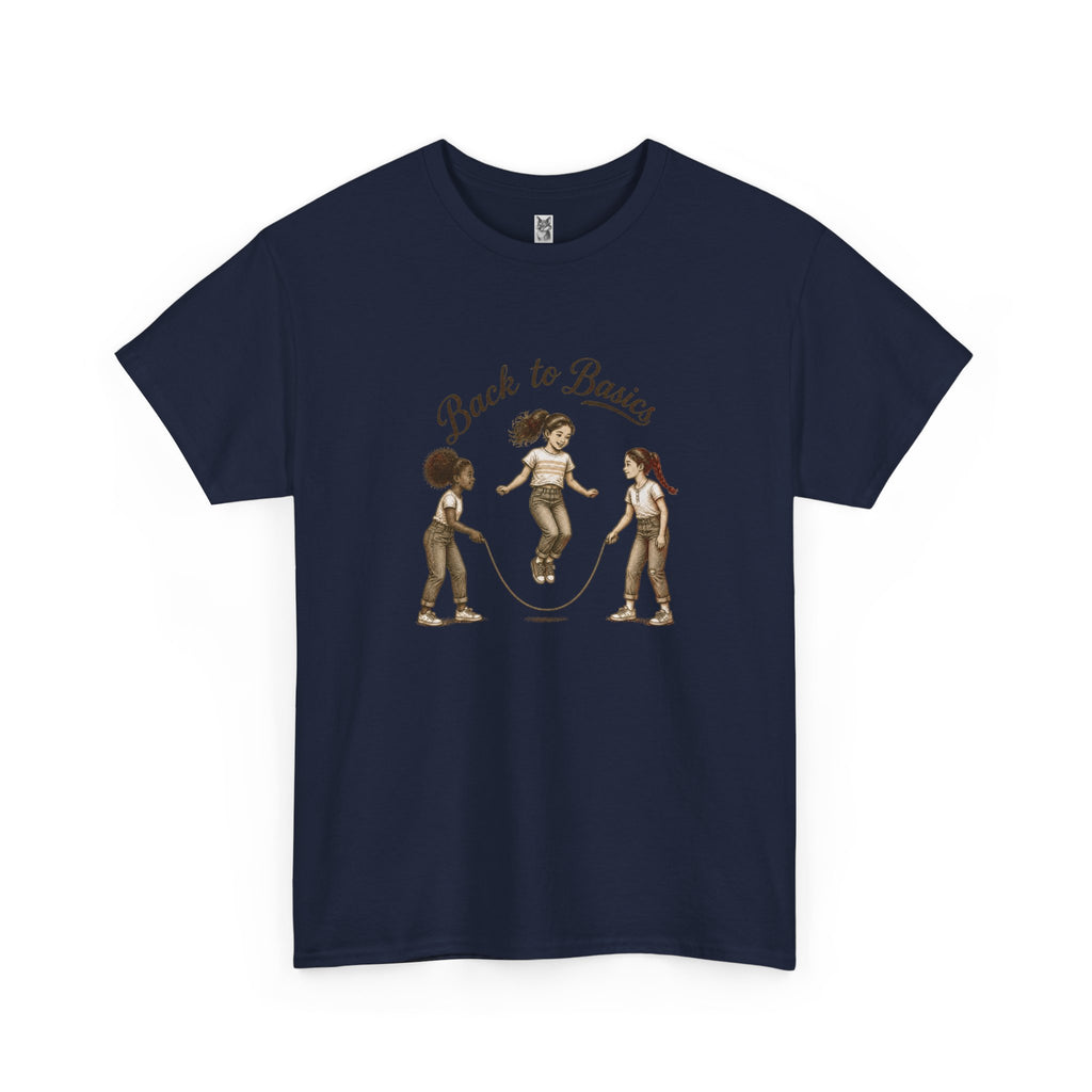 Back to Basics Graphic Tee — Retro Jump Rope Girls Athletic Shirt