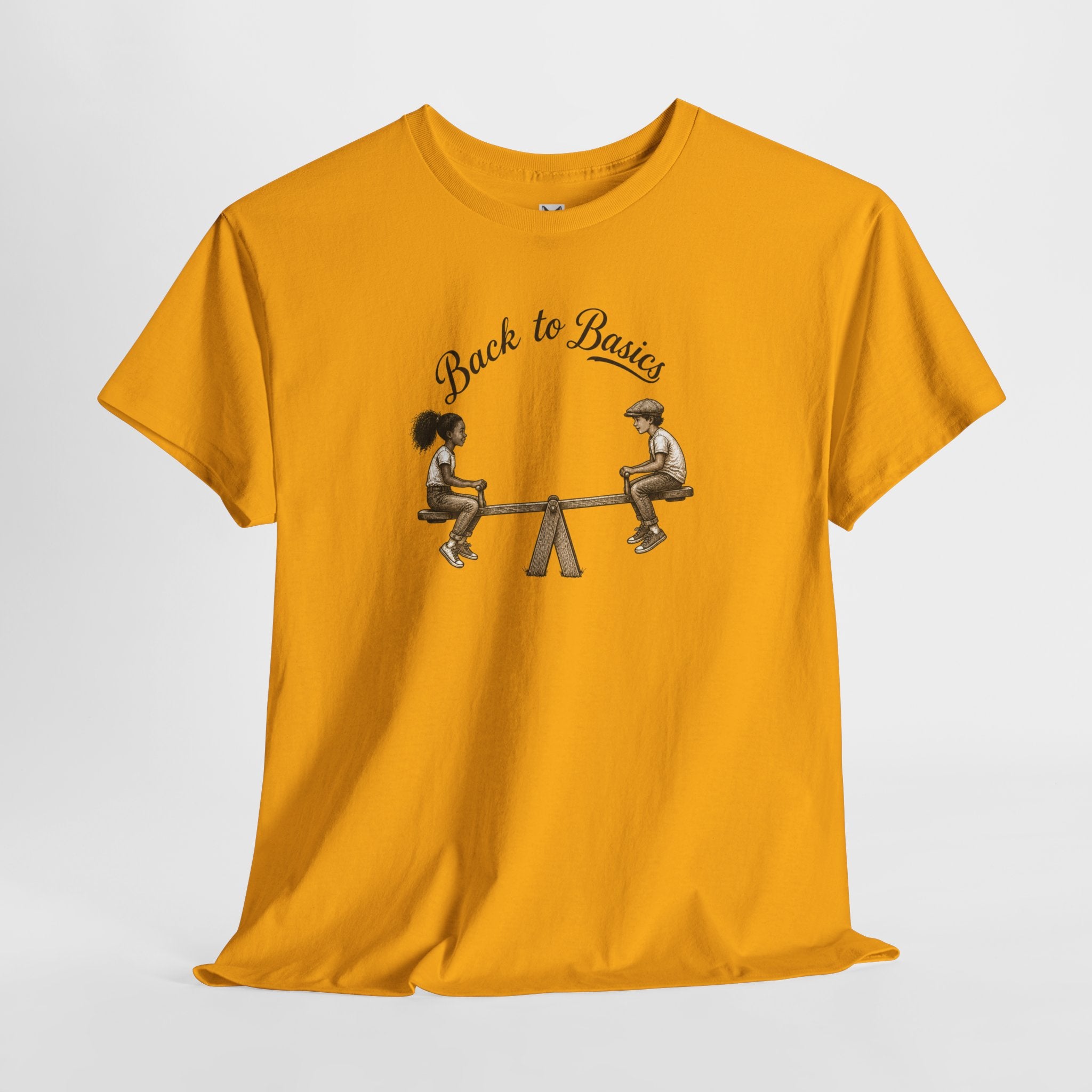 Back to Basics Tee – Vintage Seesaw Kids Design T-Shirt