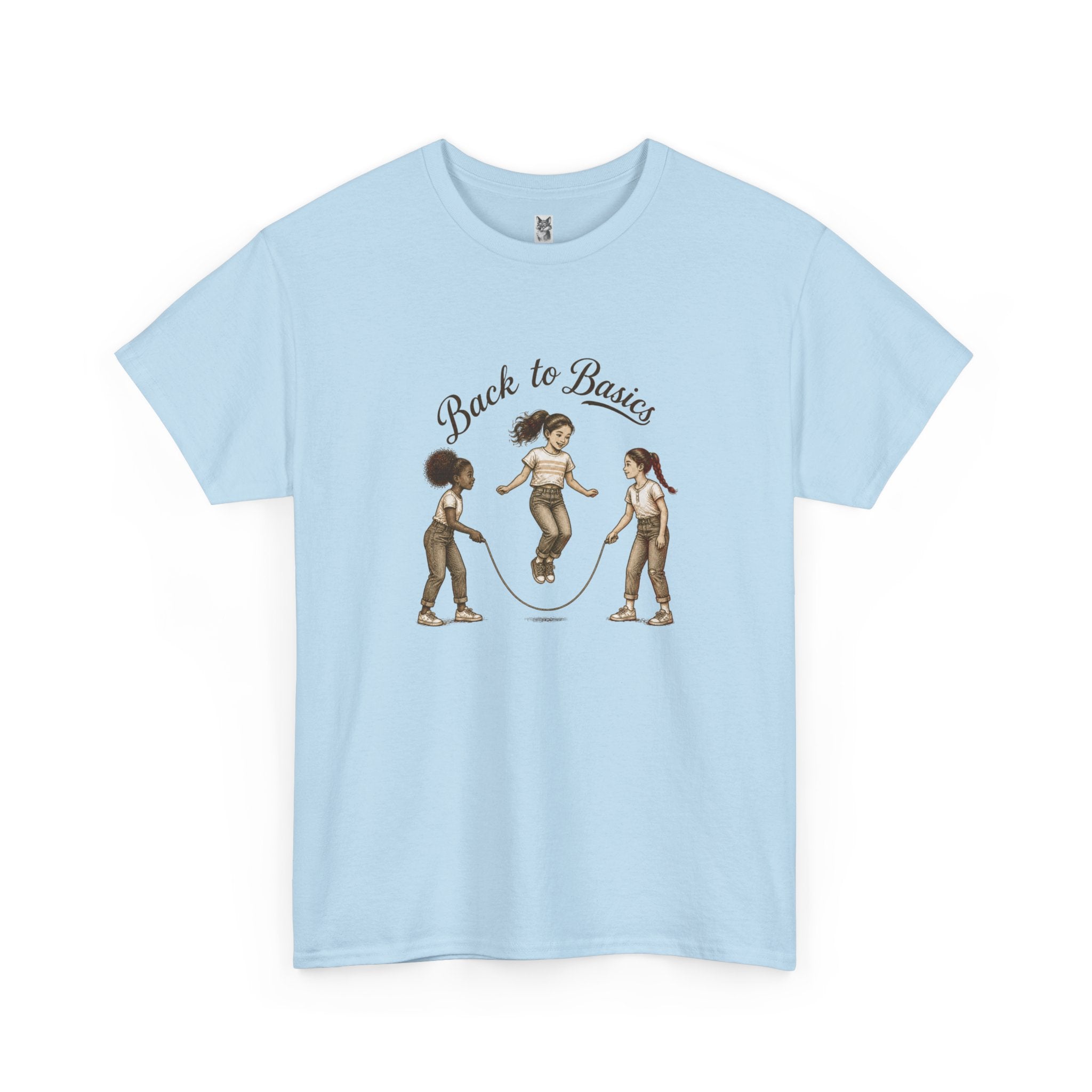 Back to Basics Graphic Tee — Retro Jump Rope Girls Athletic Shirt