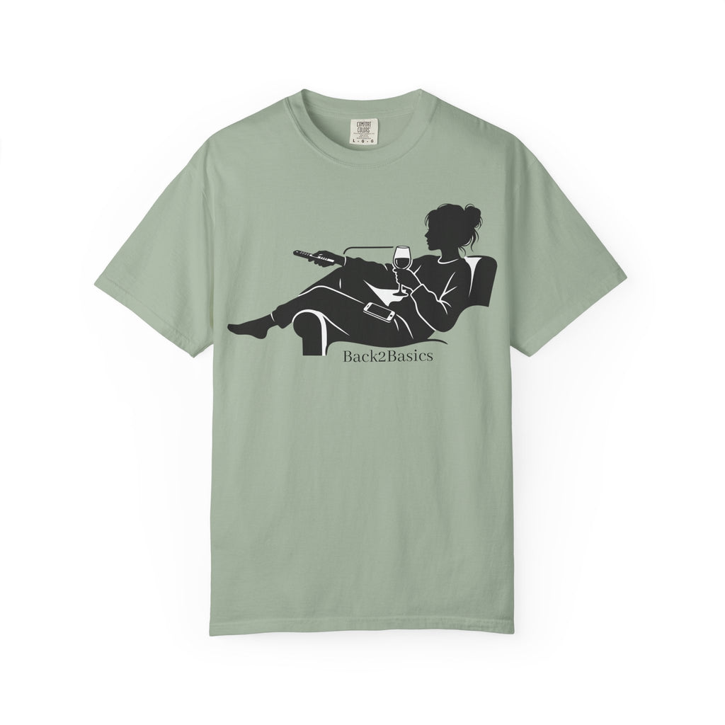 Relaxed Reading Tee — 'Back2Basics' Lounge Silhouette T-Shirt