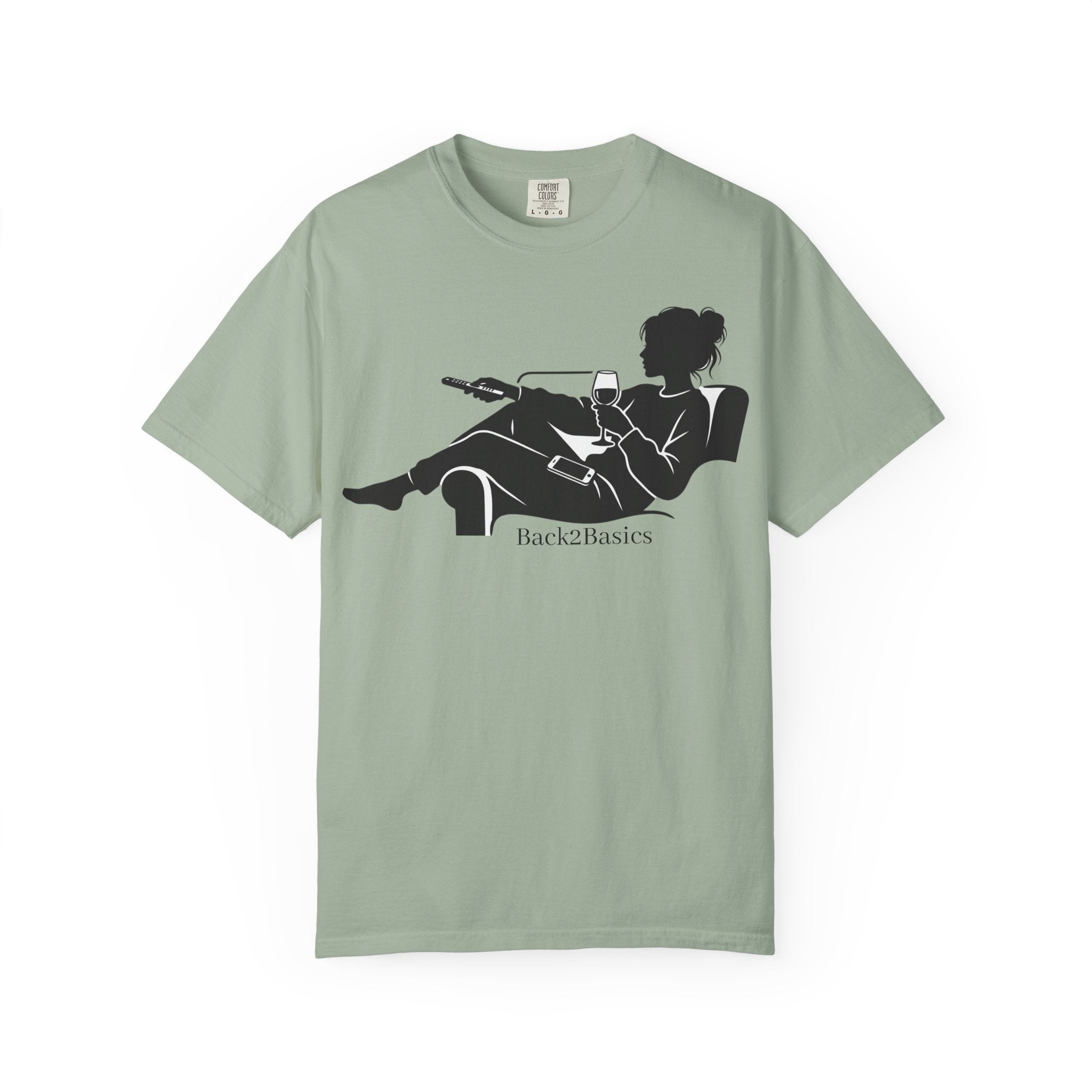 Relaxed Reading Tee — 'Back2Basics' Lounge Silhouette T-Shirt