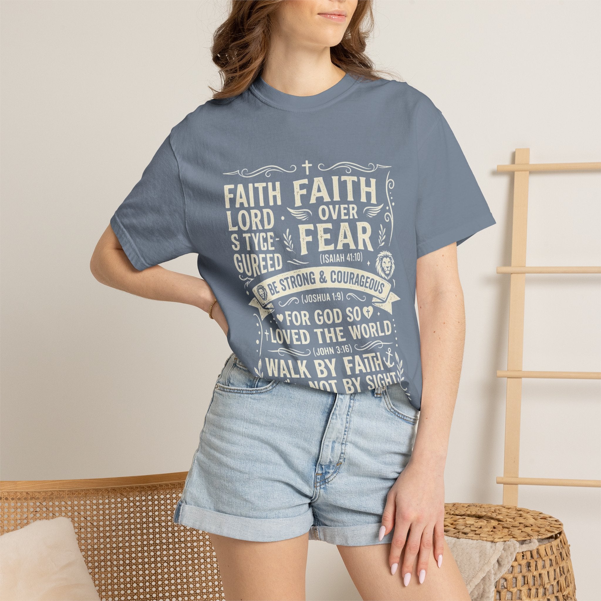 Faith Over Fear T-Shirt — Inspirational Christian Tee