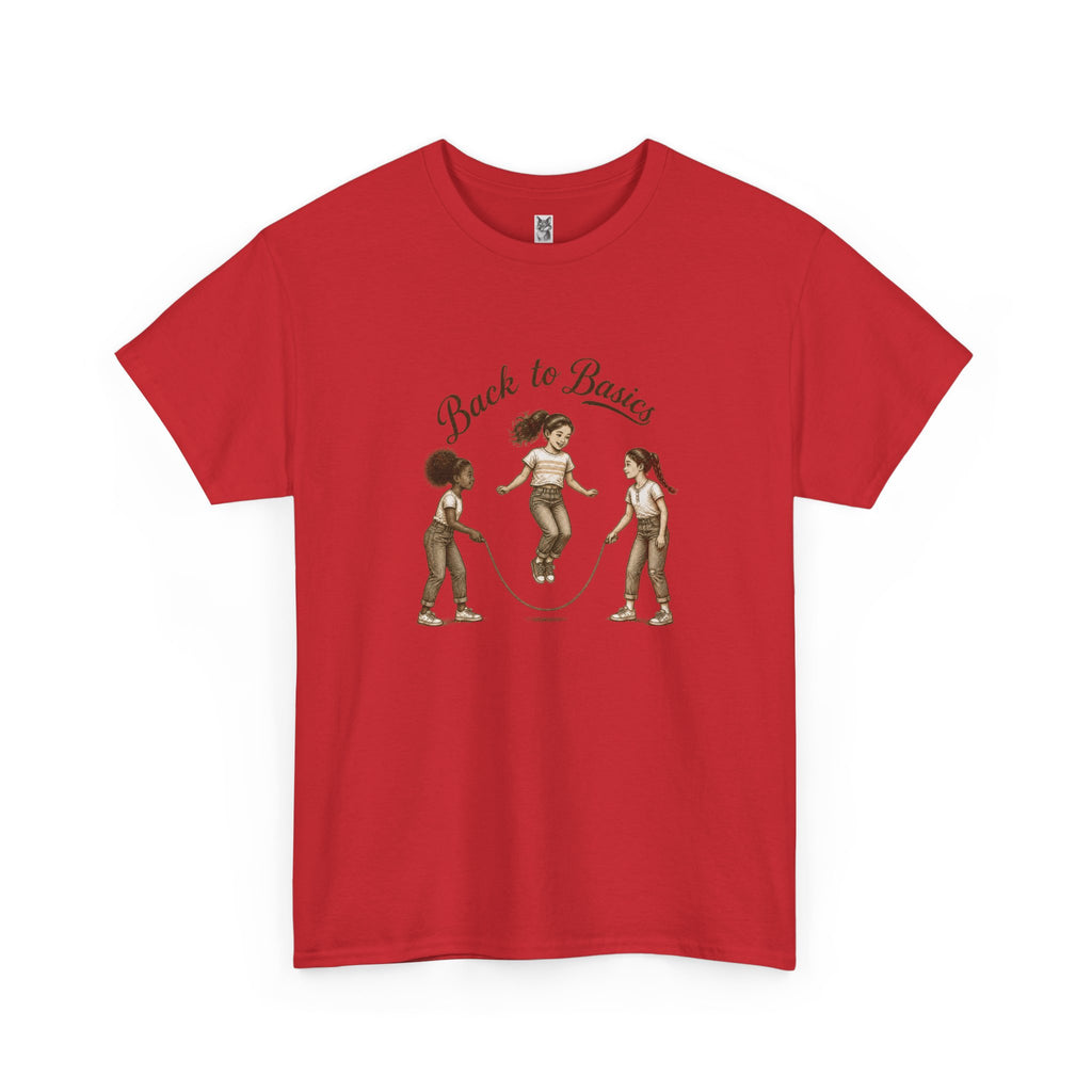 Back to Basics Graphic Tee — Retro Jump Rope Girls Athletic Shirt