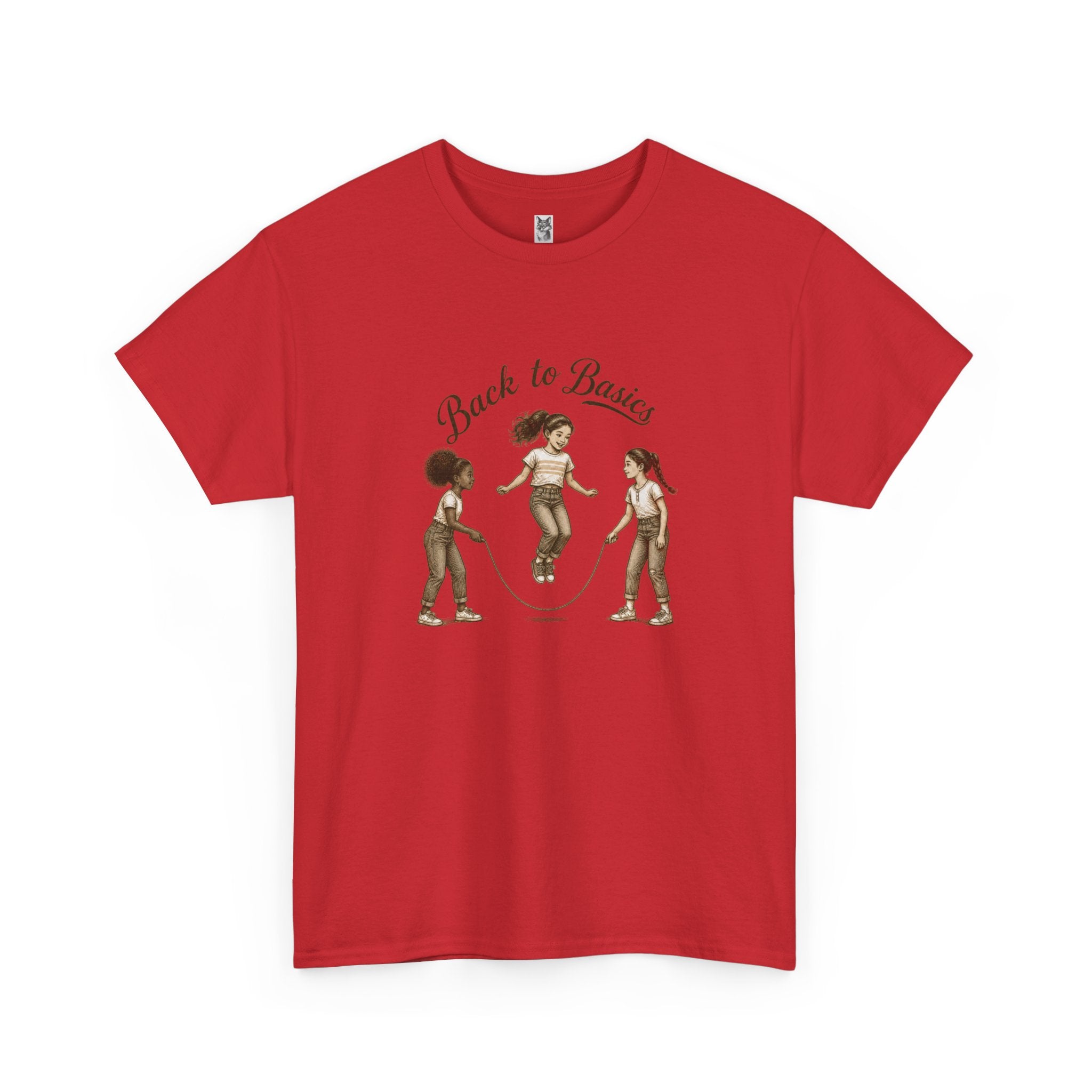 Back to Basics Graphic Tee — Retro Jump Rope Girls Athletic Shirt