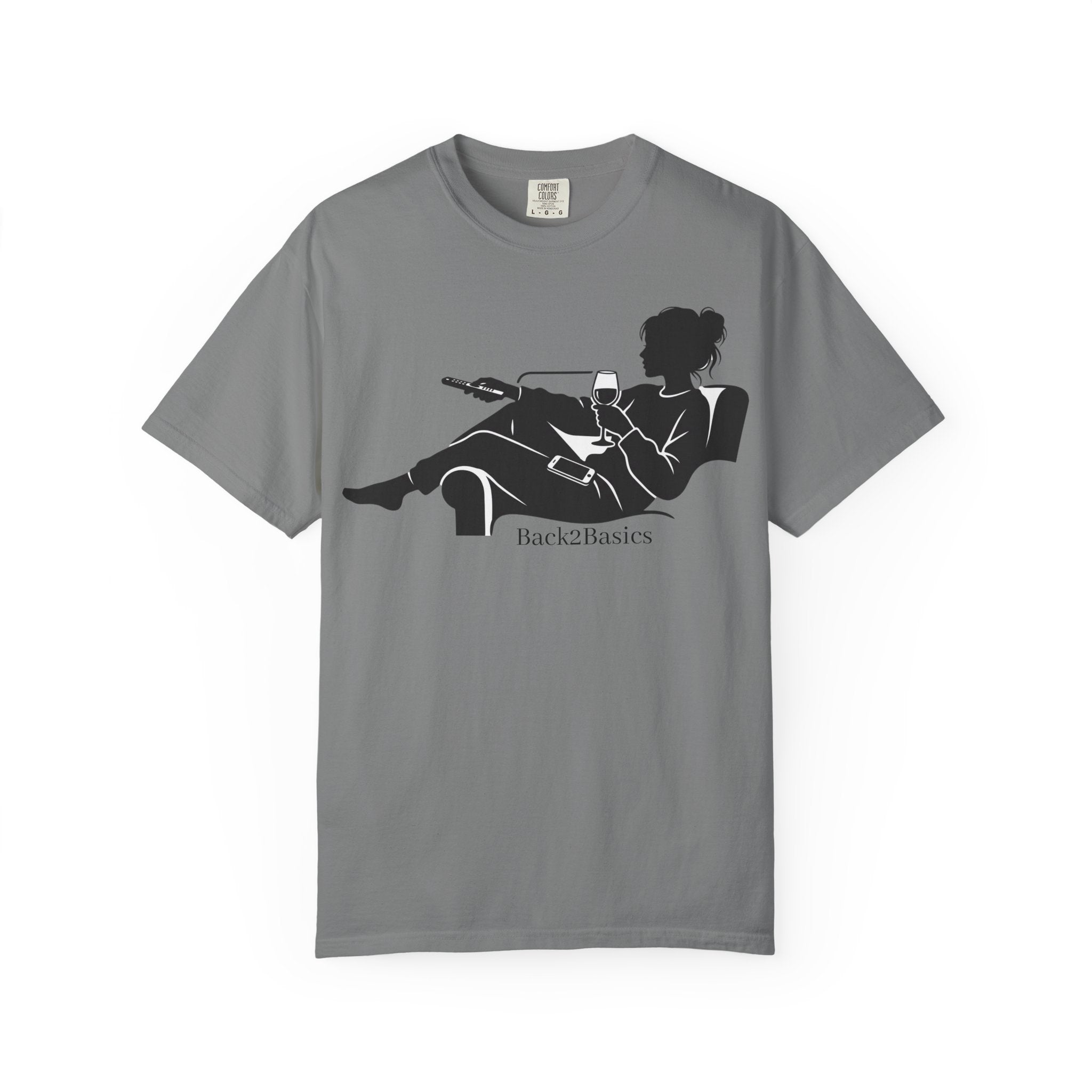 Relaxed Reading Tee — 'Back2Basics' Lounge Silhouette T-Shirt