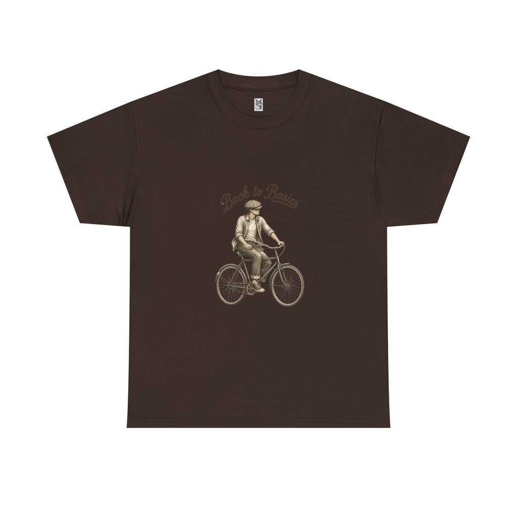 Back to Basics Bicycle Tee — Vintage Cyclist Graphic T-Shirt