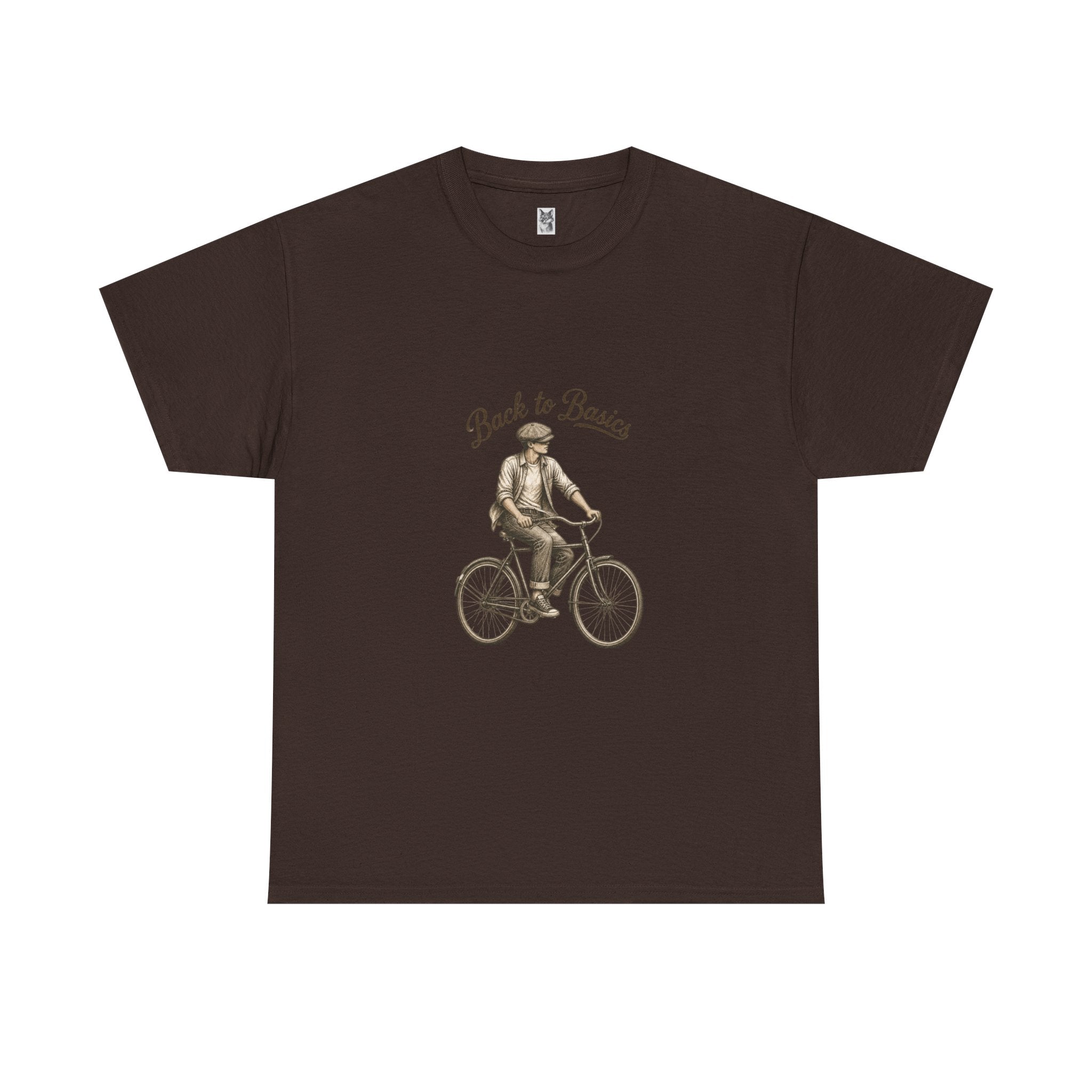 Back to Basics Bicycle Tee — Vintage Cyclist Graphic T-Shirt