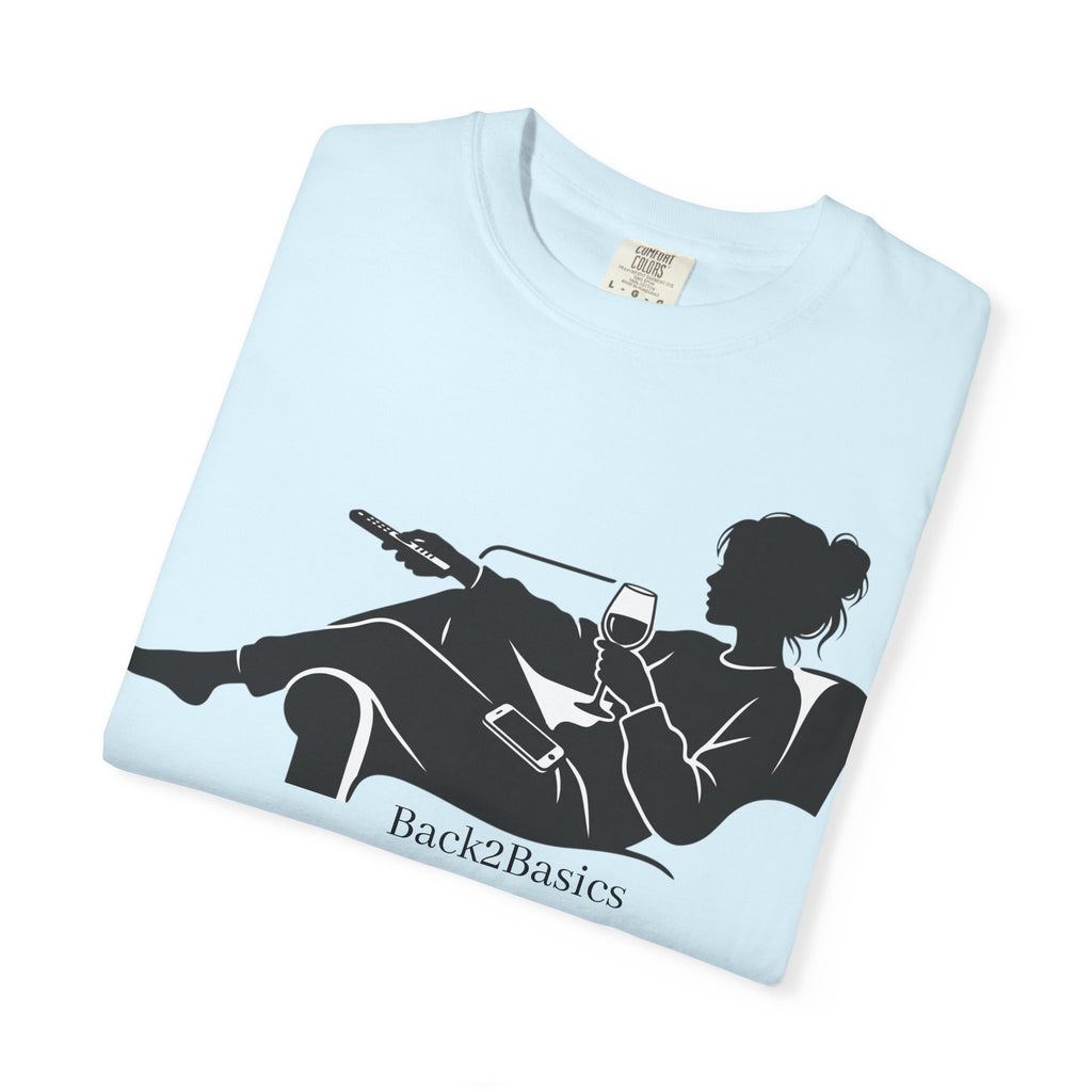 Relaxed Reading Tee — 'Back2Basics' Lounge Silhouette T-Shirt