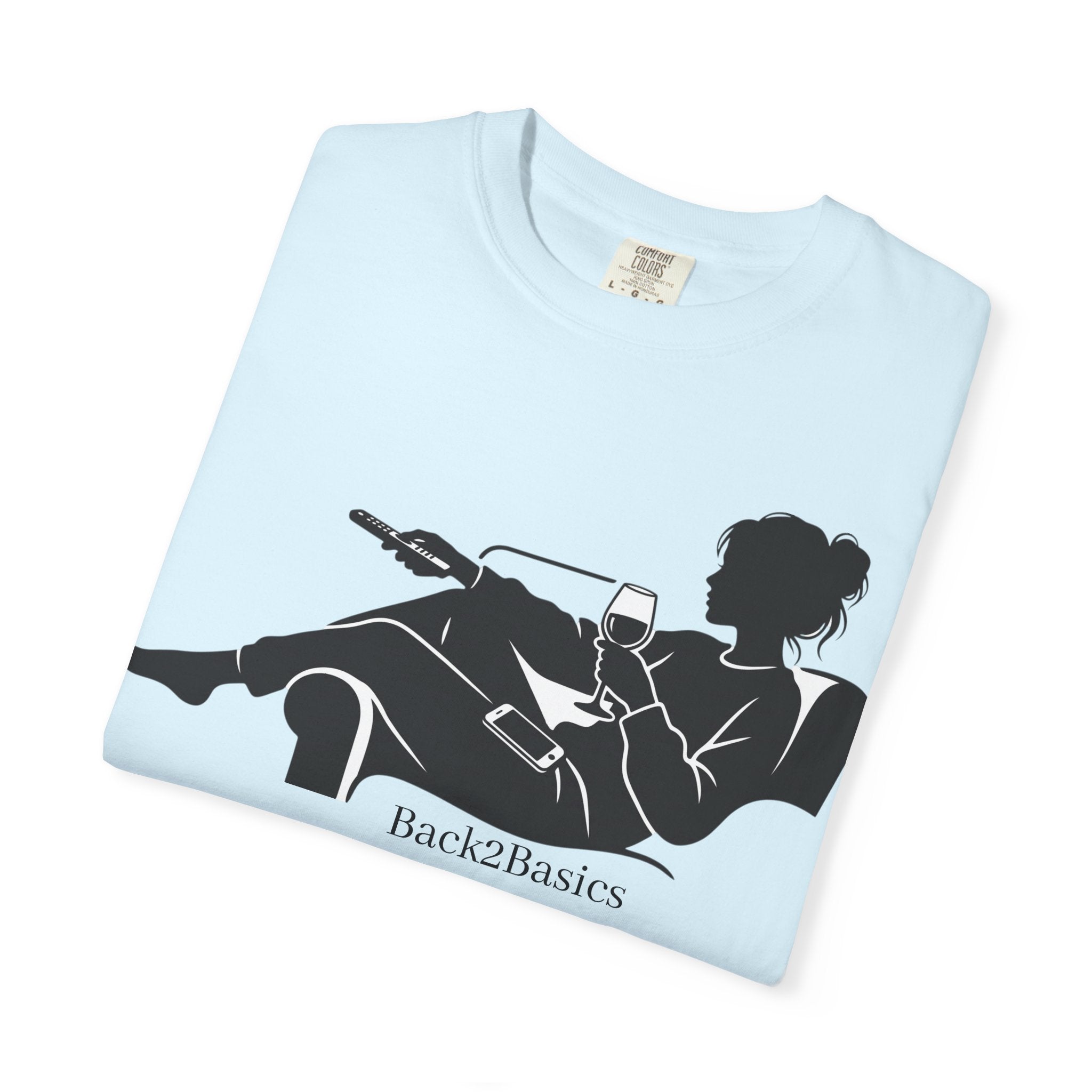 Relaxed Reading Tee — 'Back2Basics' Lounge Silhouette T-Shirt