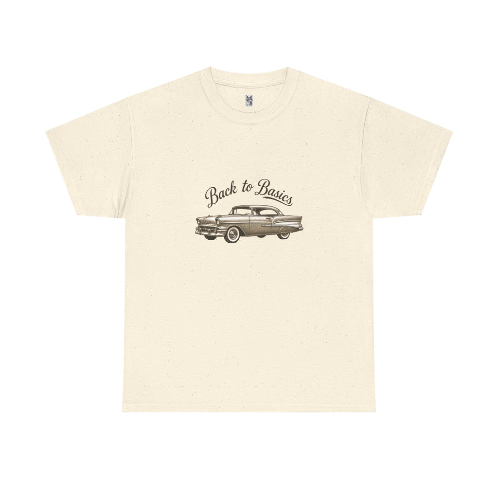 Back to Basics Vintage Car Tee — Classic Retro Automobile Graphic T-Shirt