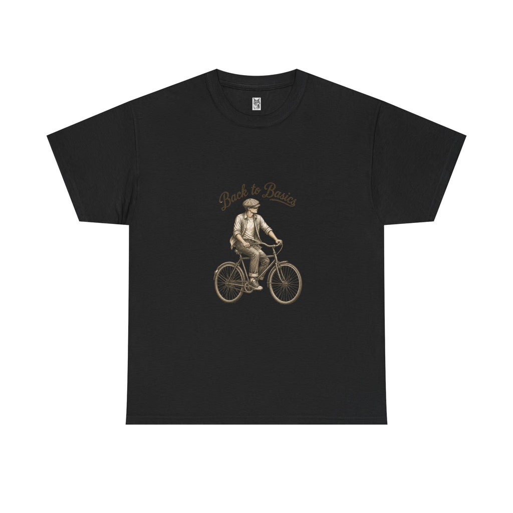 Back to Basics Bicycle Tee — Vintage Cyclist Graphic T-Shirt