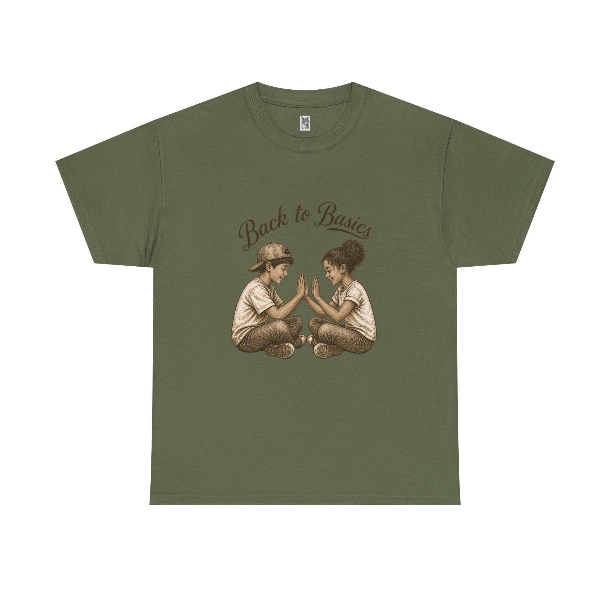 T-Shirt — "Back to Basics" Vintage Kids Hand-Clap Graphic Tee