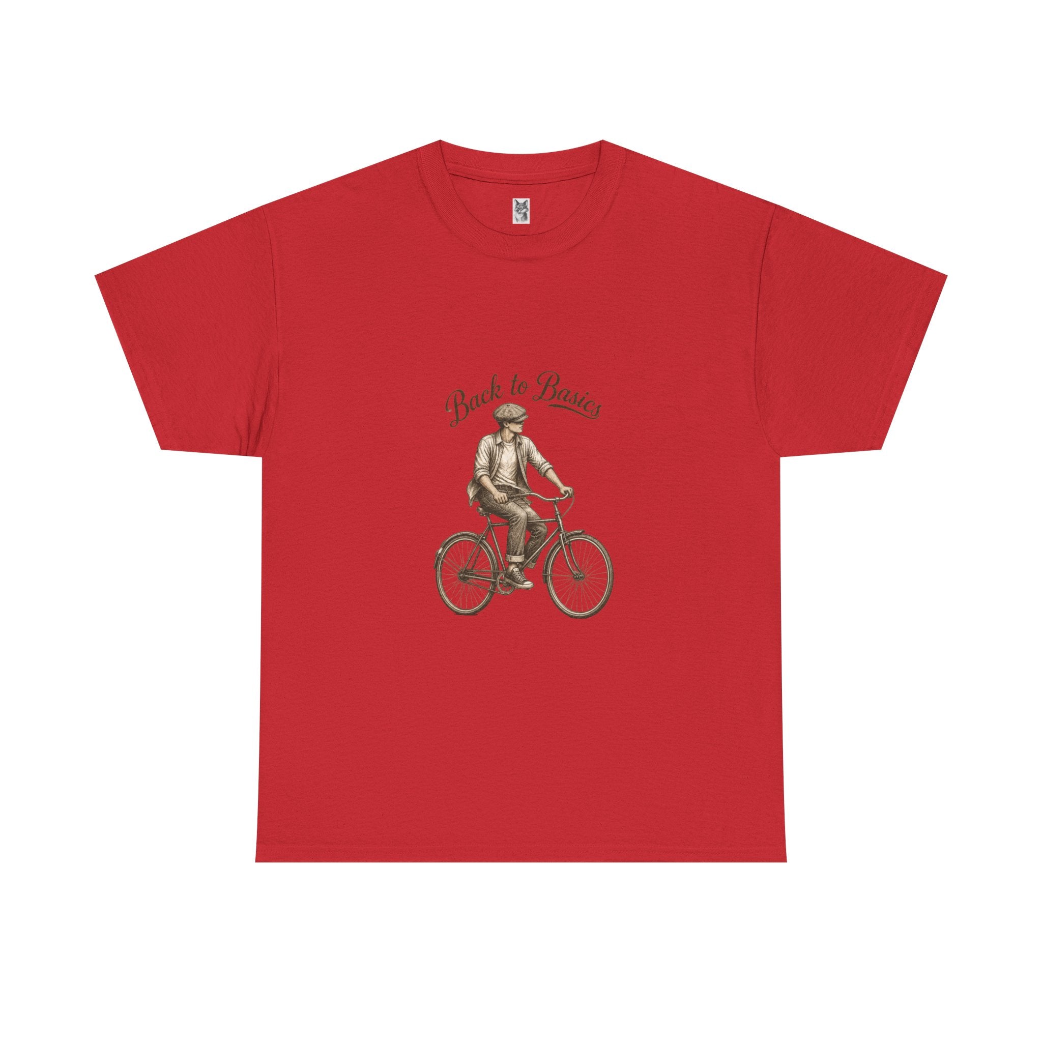 Back to Basics Bicycle Tee — Vintage Cyclist Graphic T-Shirt
