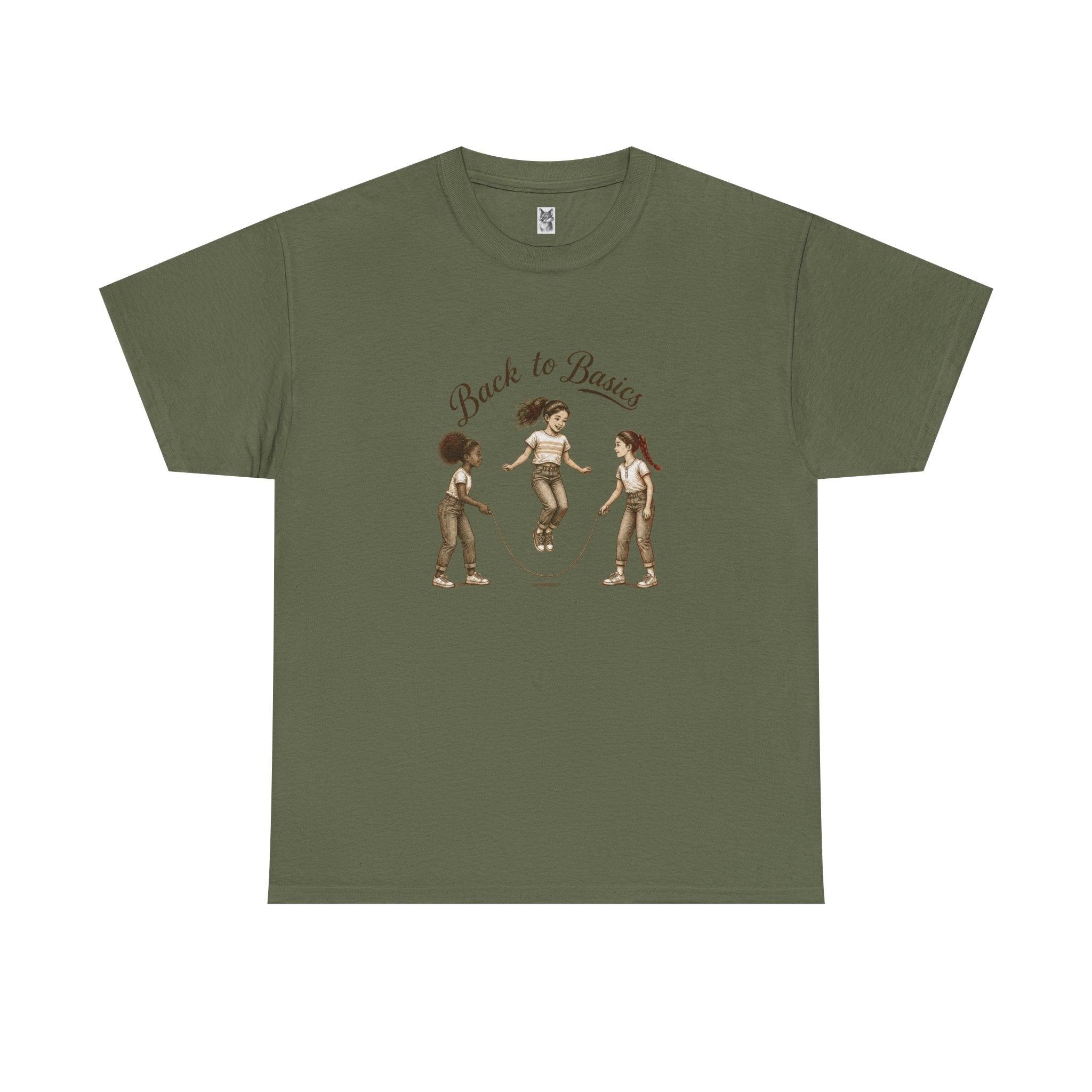 Back to Basics Graphic Tee — Retro Jump Rope Girls Athletic Shirt