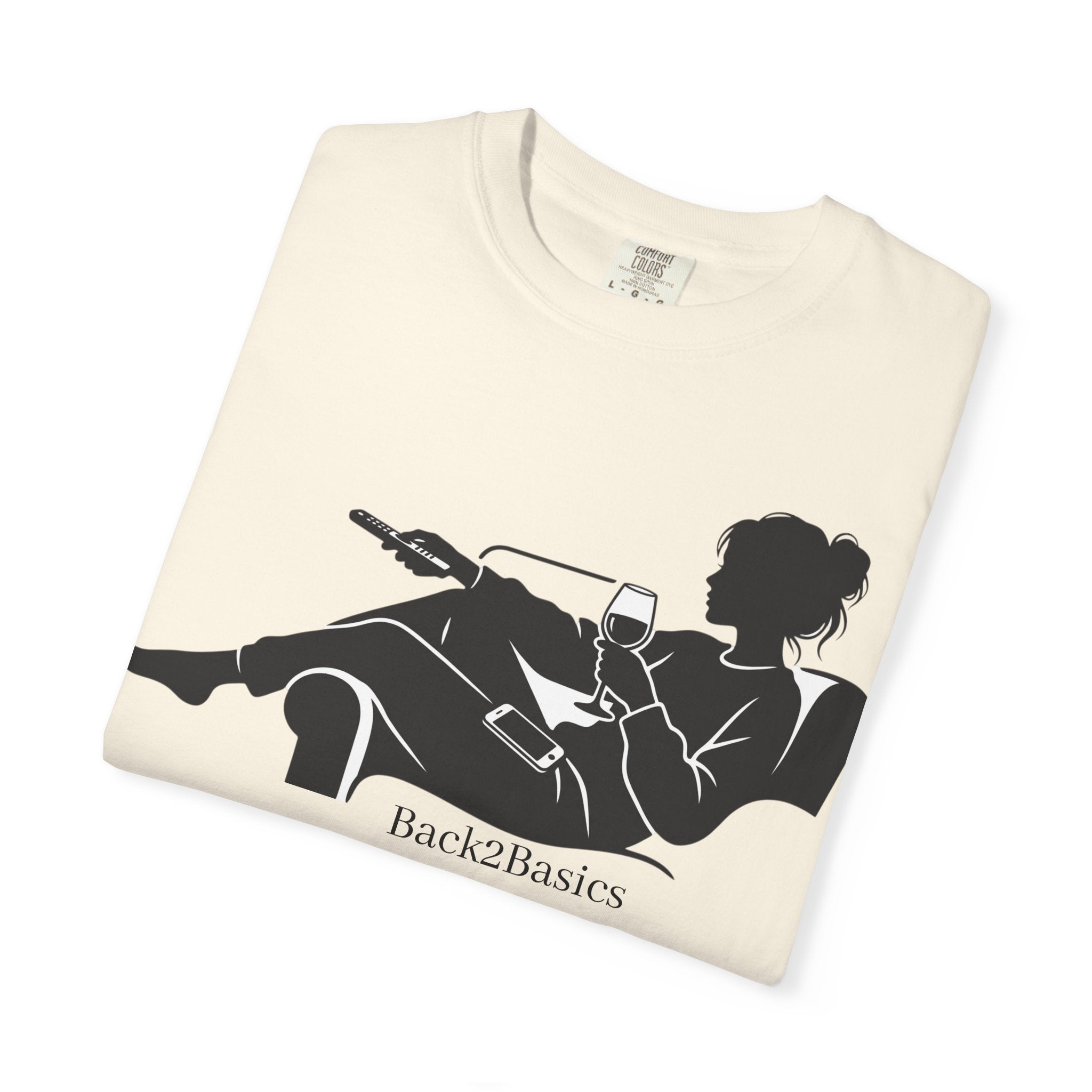 Relaxed Reading Tee — 'Back2Basics' Lounge Silhouette T-Shirt