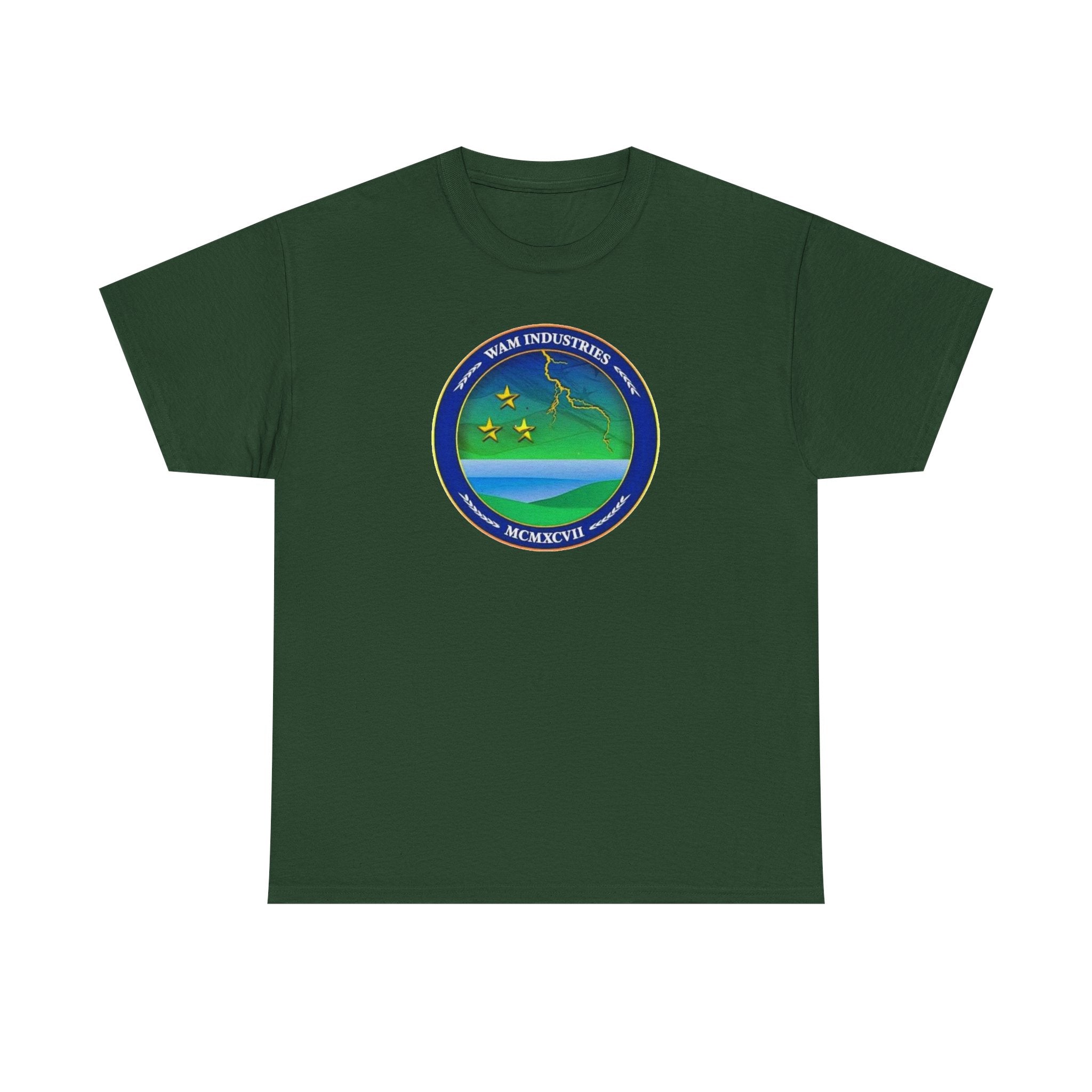 Vintage Space Emblem T‑Shirt — WAM Industries Logo Tee