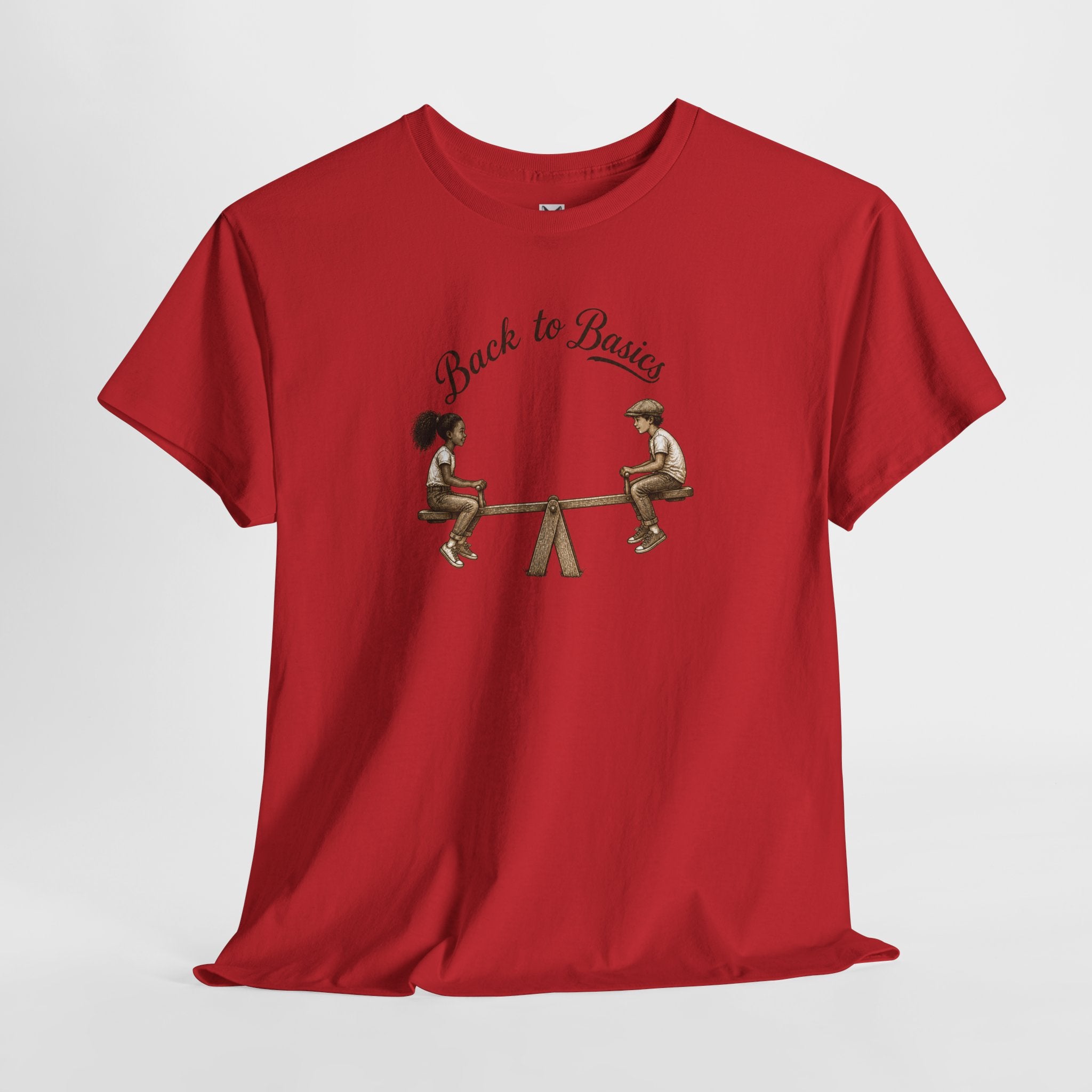 Back to Basics Tee – Vintage Seesaw Kids Design T-Shirt