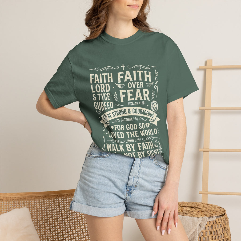 Faith Over Fear T-Shirt — Inspirational Christian Tee