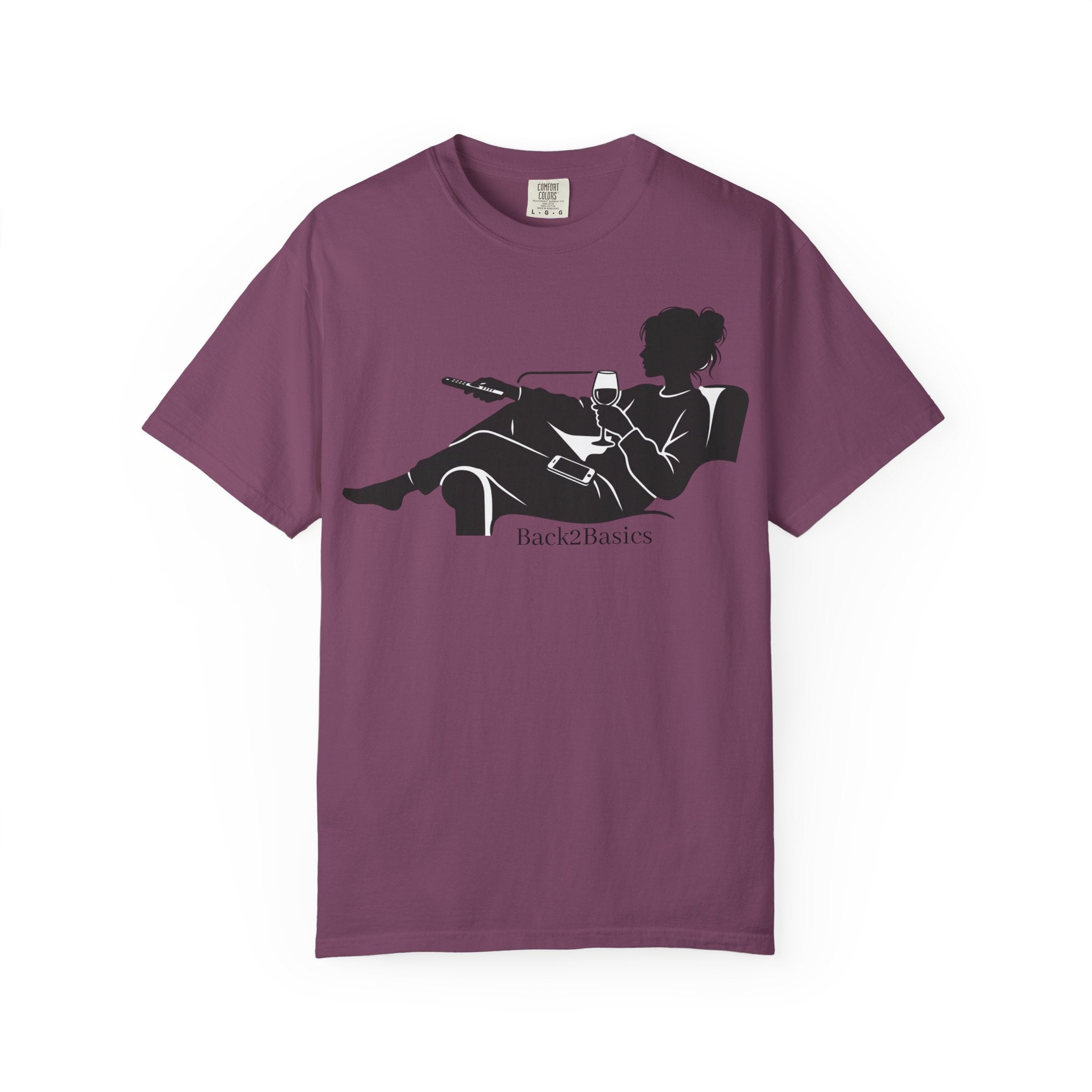 Relaxed Reading Tee — 'Back2Basics' Lounge Silhouette T-Shirt