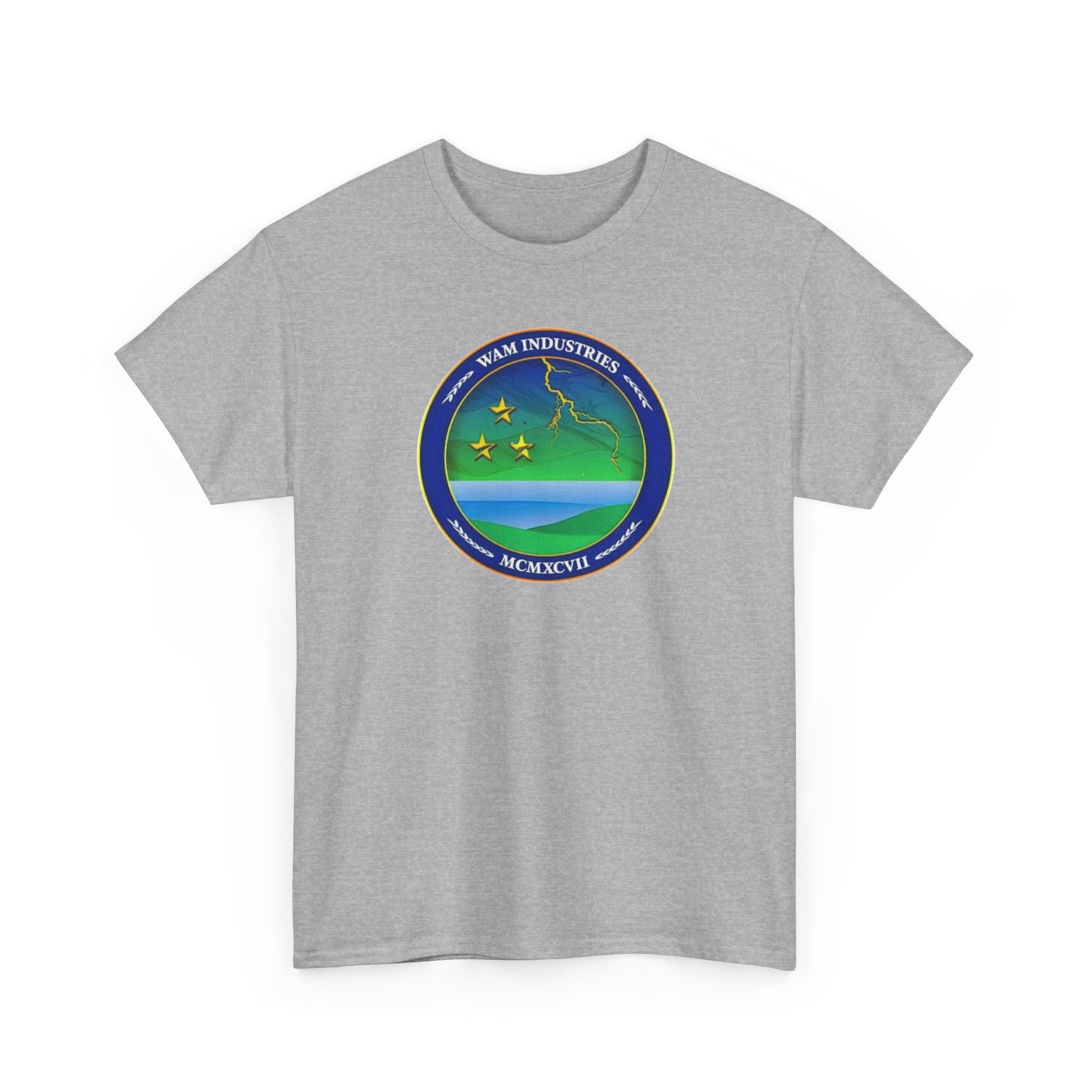 Vintage Space Emblem T‑Shirt — WAM Industries Logo Tee