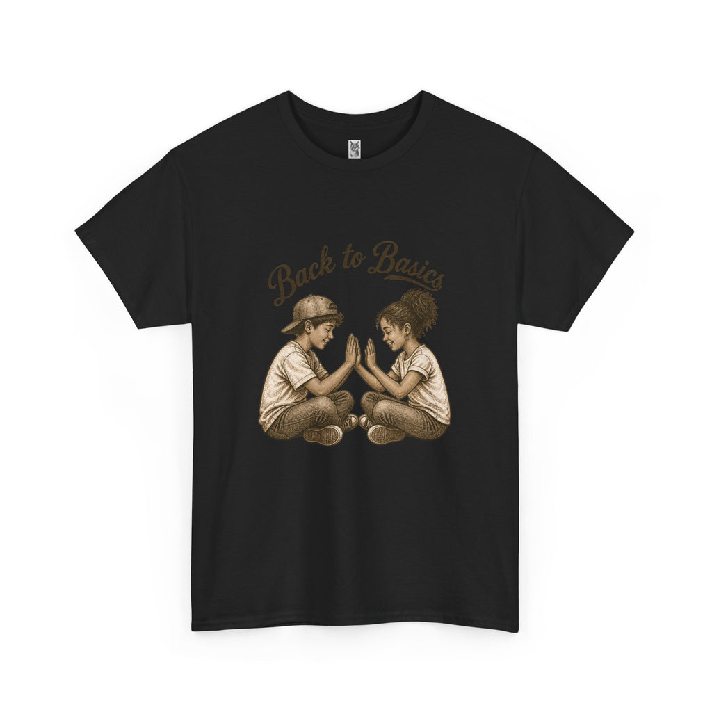 T-Shirt — "Back to Basics" Vintage Kids Hand-Clap Graphic Tee