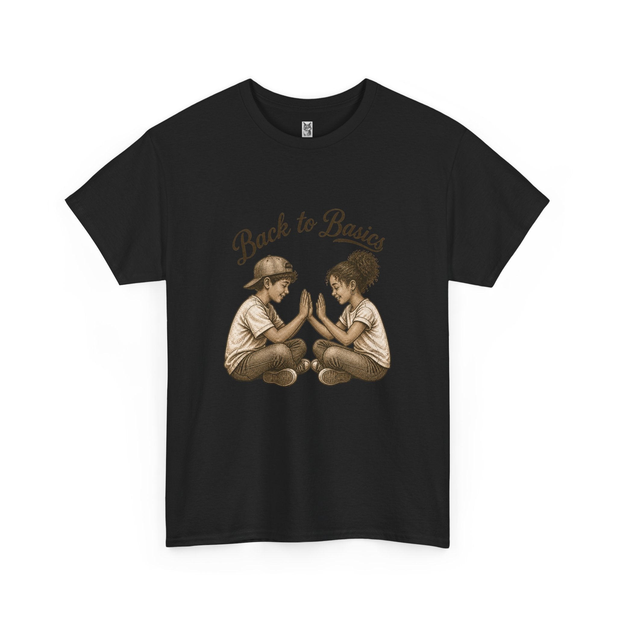 T-Shirt — "Back to Basics" Vintage Kids Hand-Clap Graphic Tee