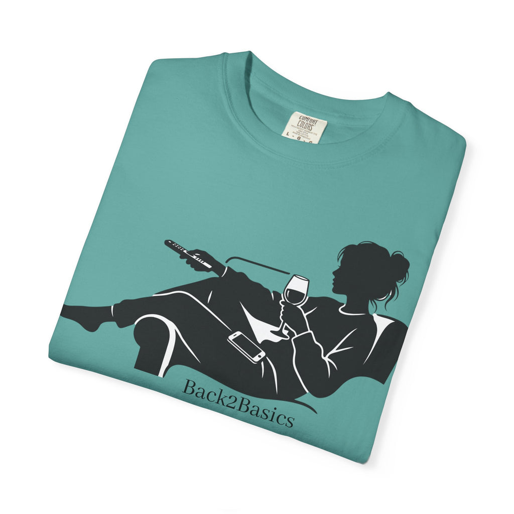 Relaxed Reading Tee — 'Back2Basics' Lounge Silhouette T-Shirt