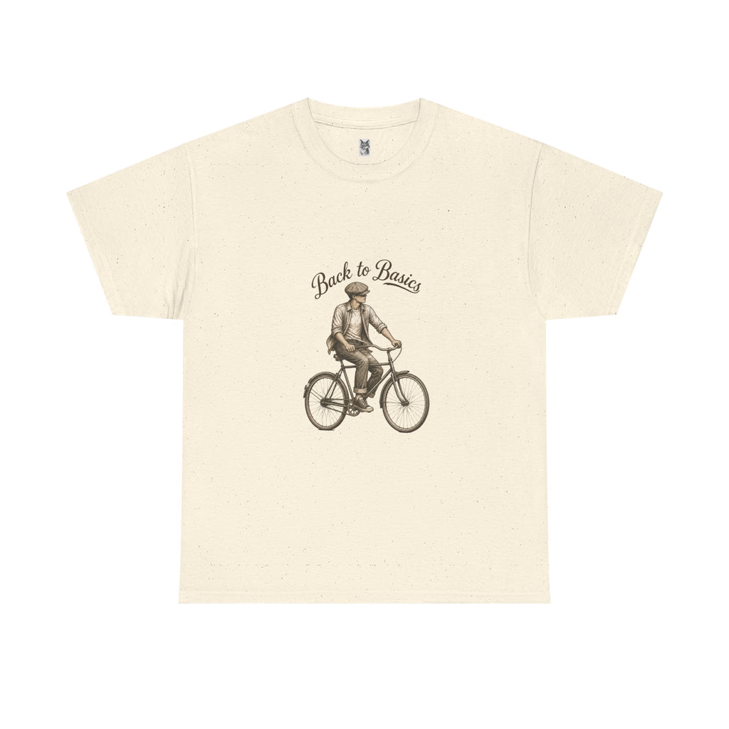 Back to Basics Bicycle Tee — Vintage Cyclist Graphic T-Shirt