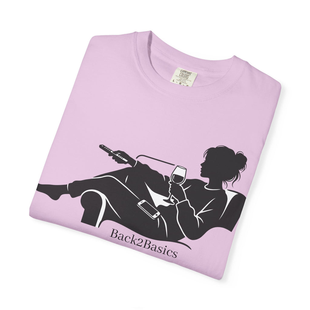 Relaxed Reading Tee — 'Back2Basics' Lounge Silhouette T-Shirt