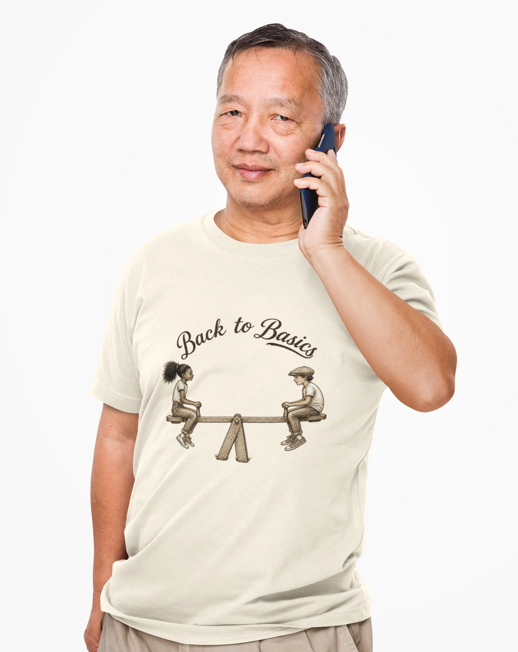 Back to Basics Tee – Vintage Seesaw Kids Design T-Shirt