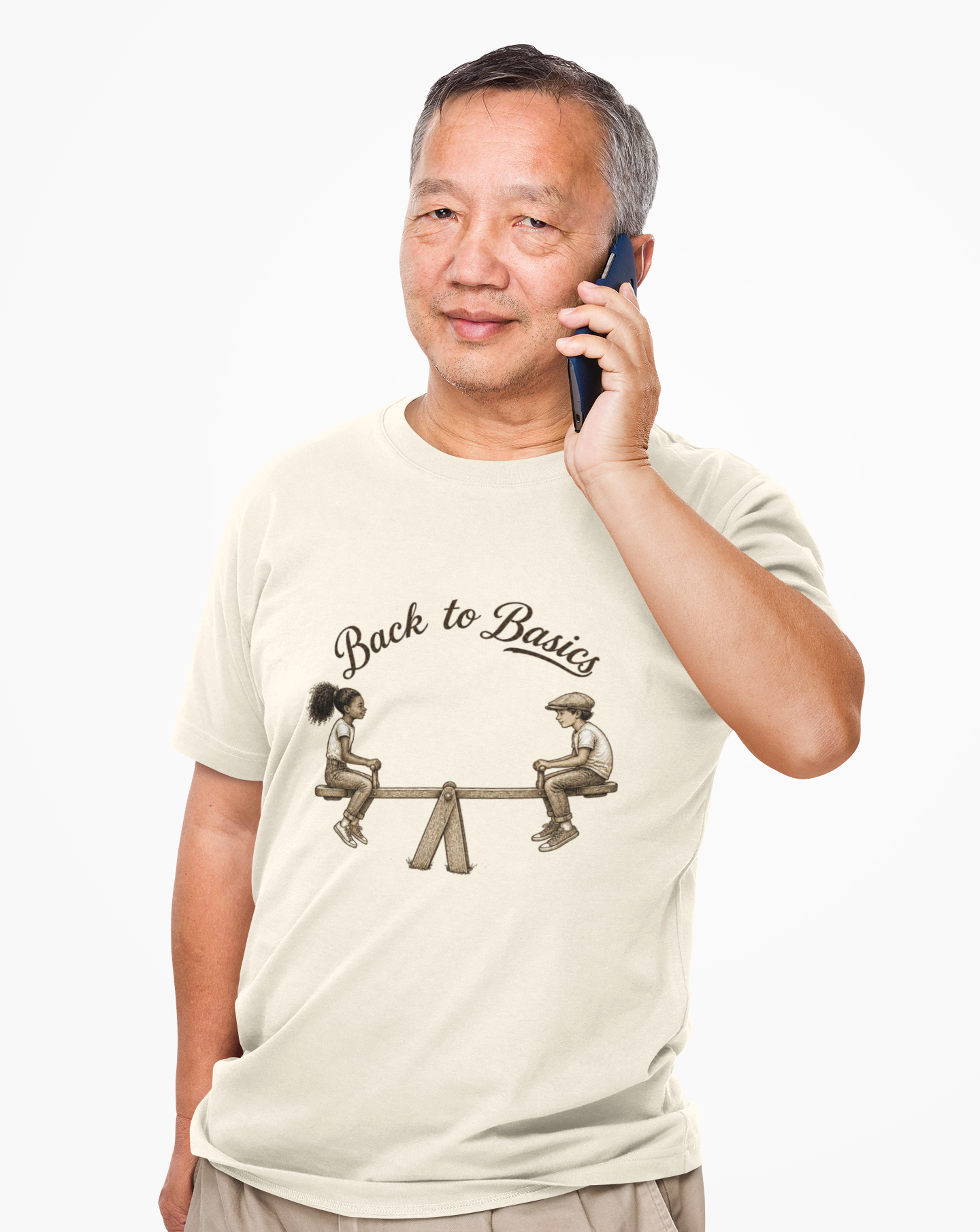 Back to Basics Tee – Vintage Seesaw Kids Design T-Shirt
