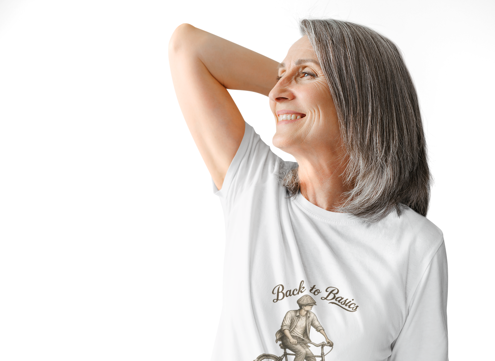 Back to Basics Bicycle Tee — Vintage Cyclist Graphic T-Shirt