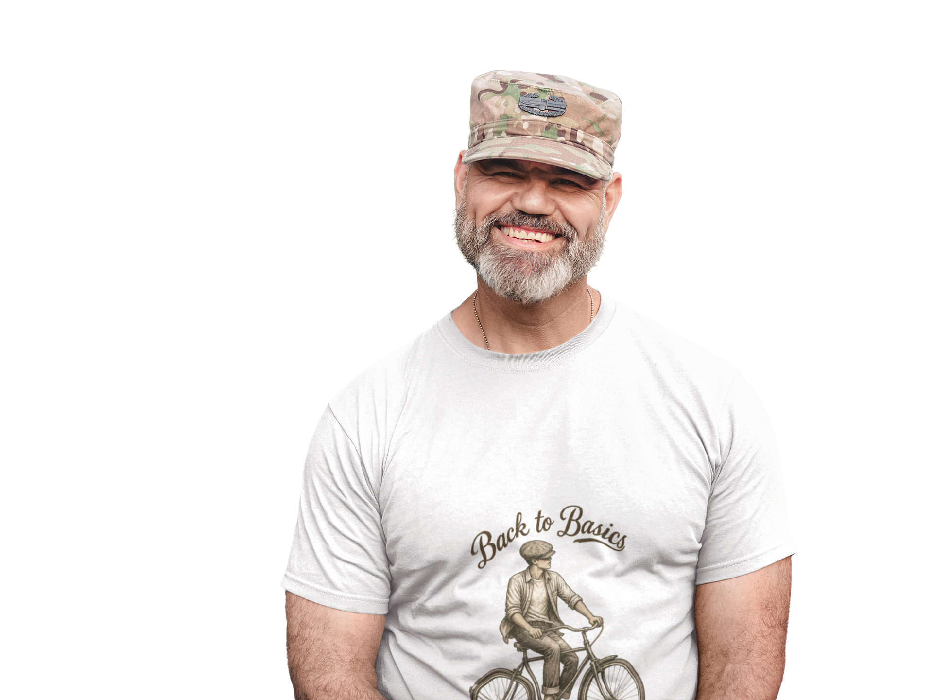 Back to Basics Bicycle Tee — Vintage Cyclist Graphic T-Shirt