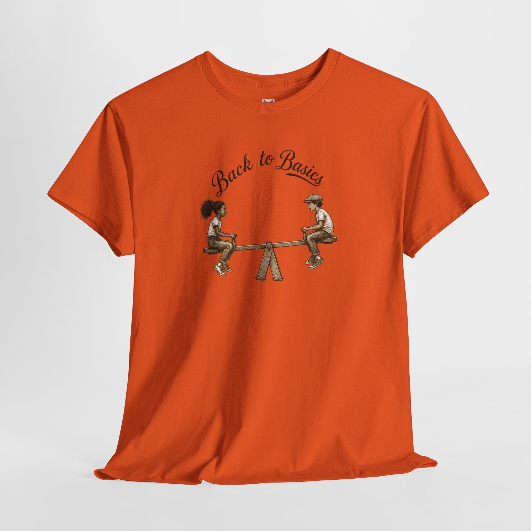 Back to Basics Tee – Vintage Seesaw Kids Design T-Shirt