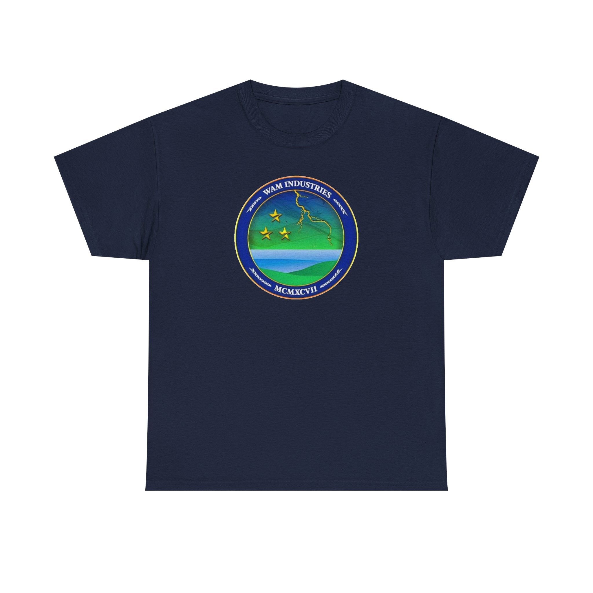 Vintage Space Emblem T‑Shirt — WAM Industries Logo Tee